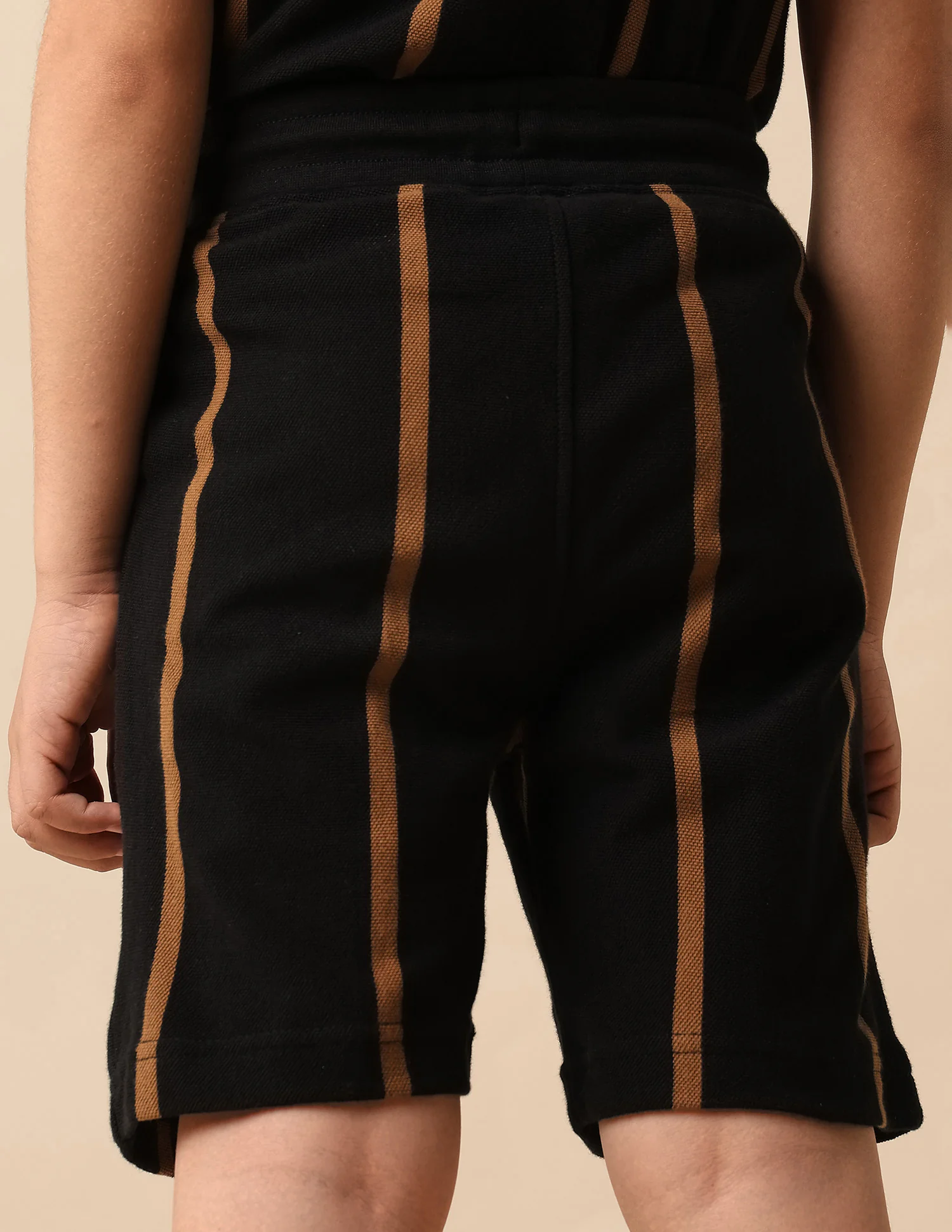 Boys Vertical Striped Pure Cotton Shorts - Image 7
