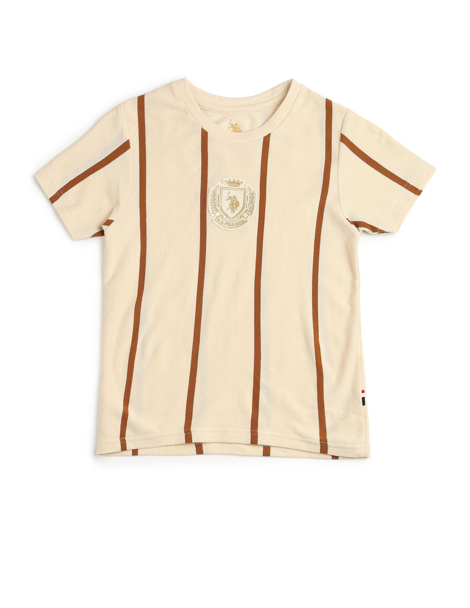 Boys Vertical Striped Pure Cotton T Shirt - Image 7