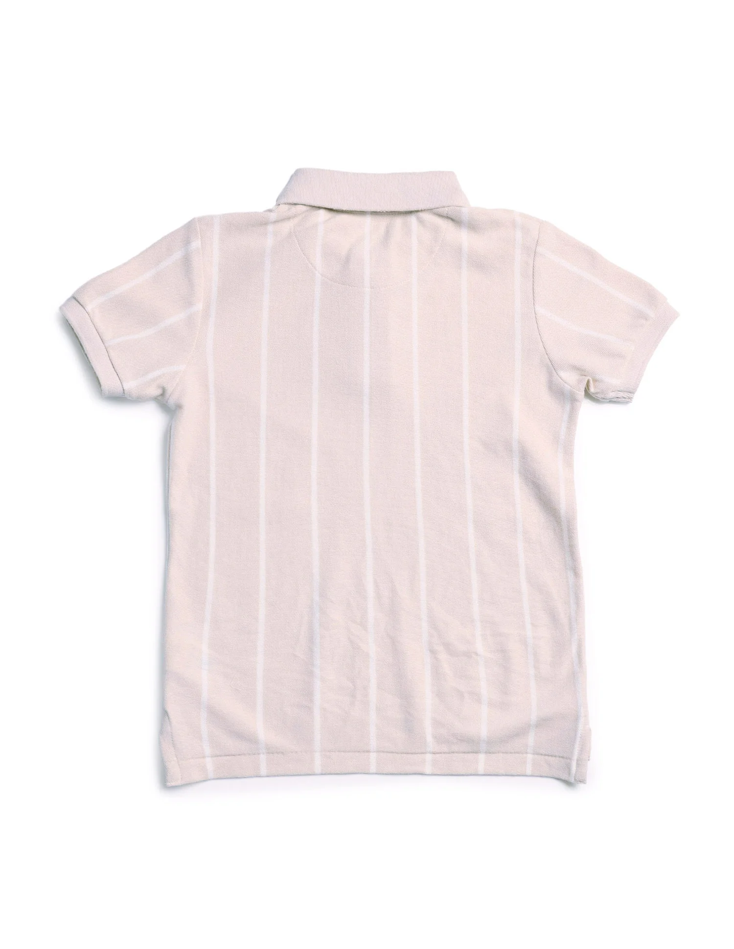 Boys Vertical Striped Regular Fit Polo Shirt - Image 6