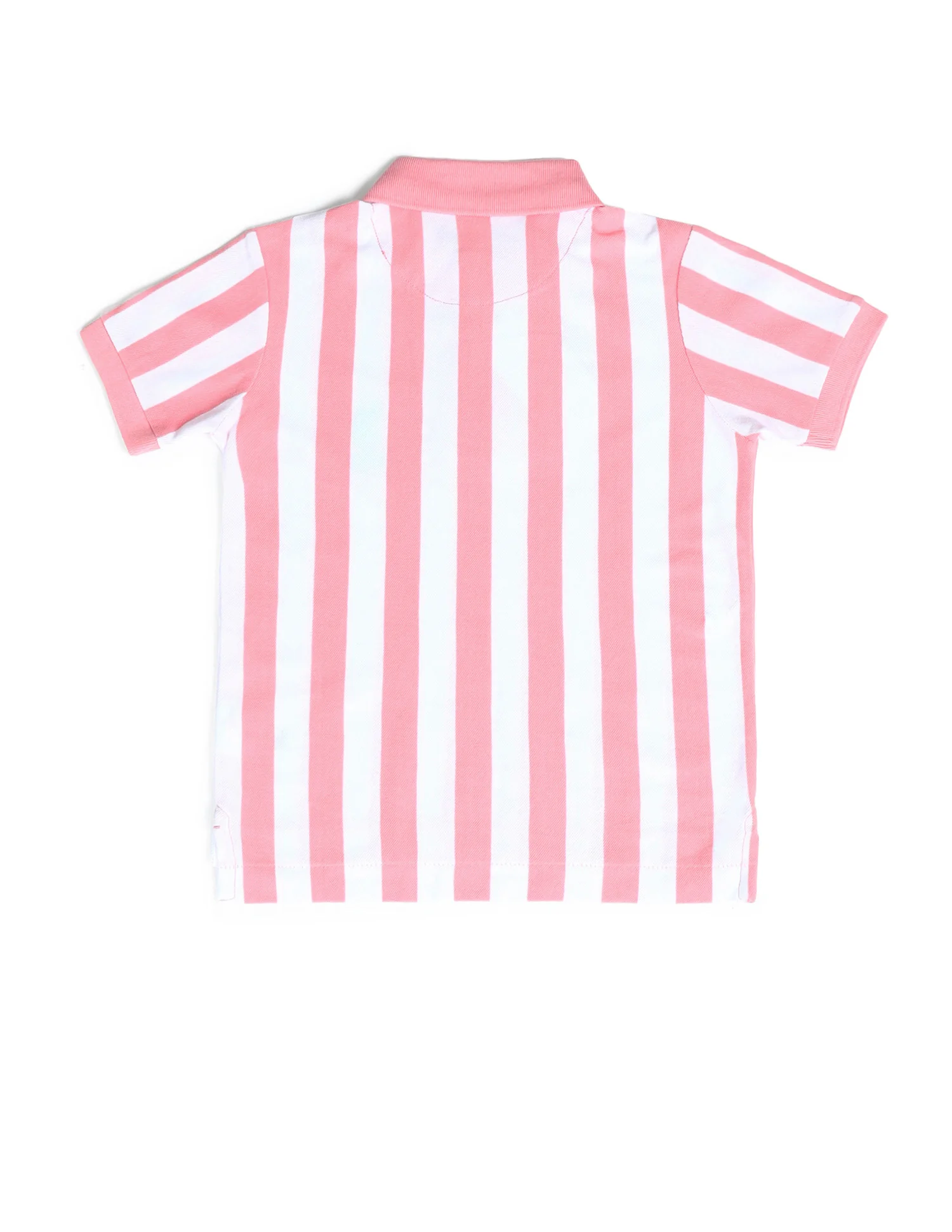 Boys Vertical Striped Regular Fit Polo Shirts - Image 6