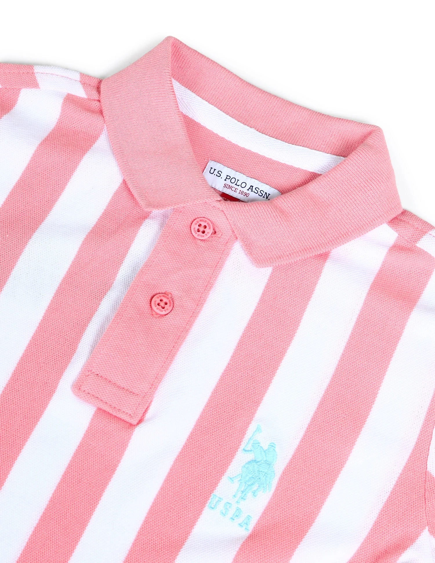 Boys Vertical Striped Regular Fit Polo Shirts - Image 7