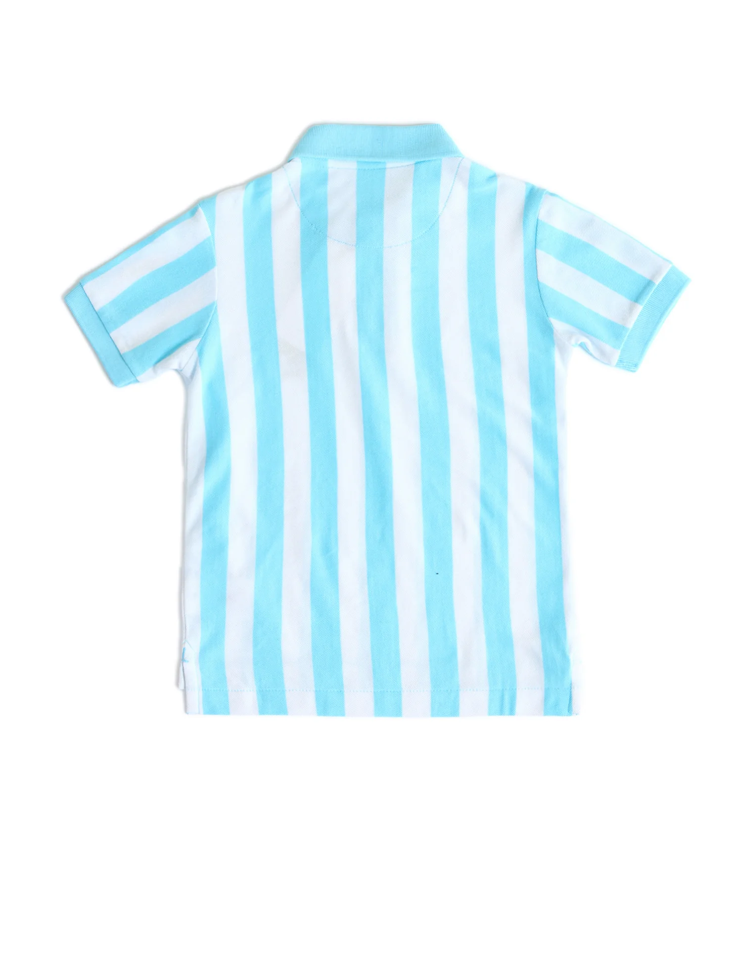 Boys Vertical Striped Regular Fit Polo Shirts - Image 7