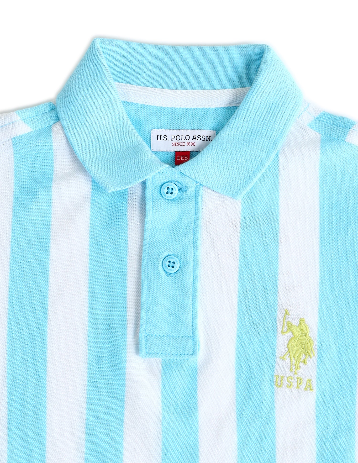 Boys Vertical Striped Regular Fit Polo Shirts - Image 8