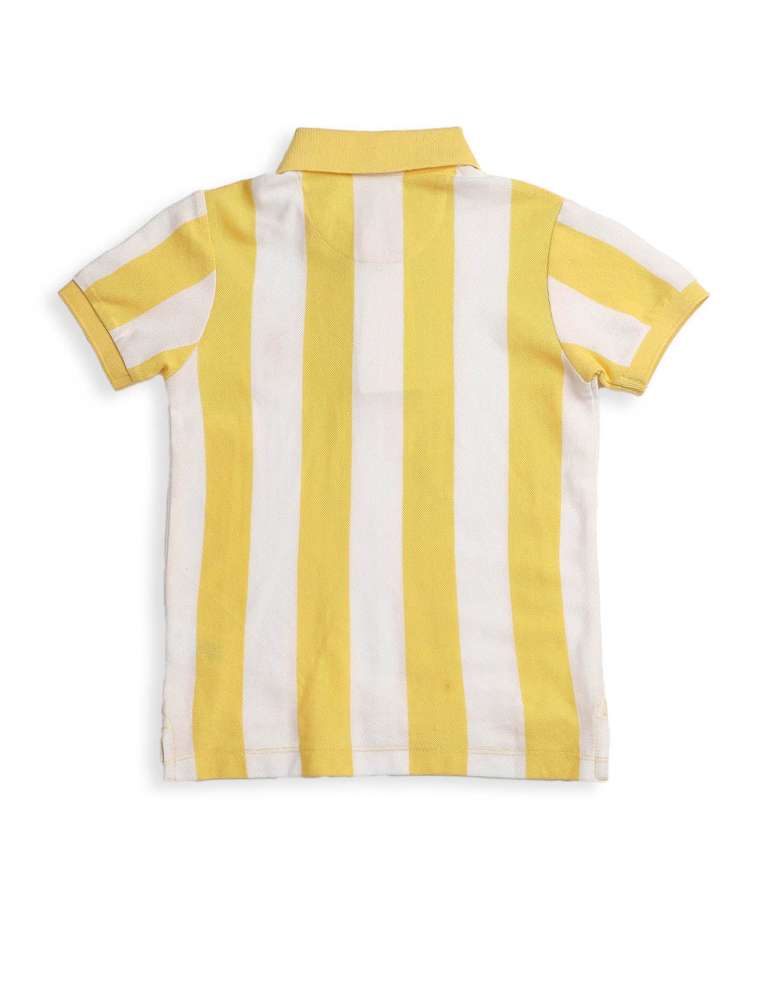 Boys Vertical Striped Regular Fit Polo Shirt - Image 8