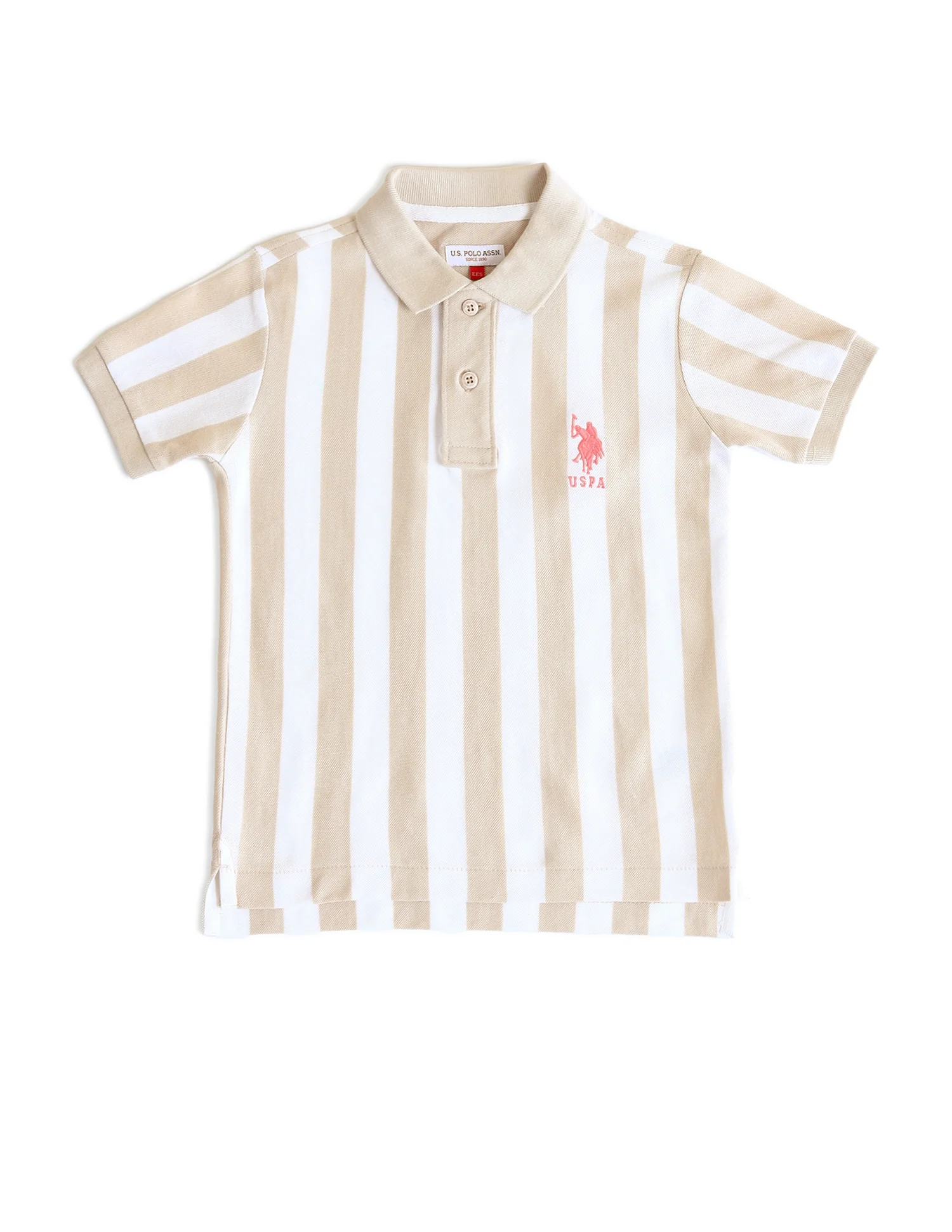 Boys Vertical Striped Regular Fit Polo Shirts - Image 6