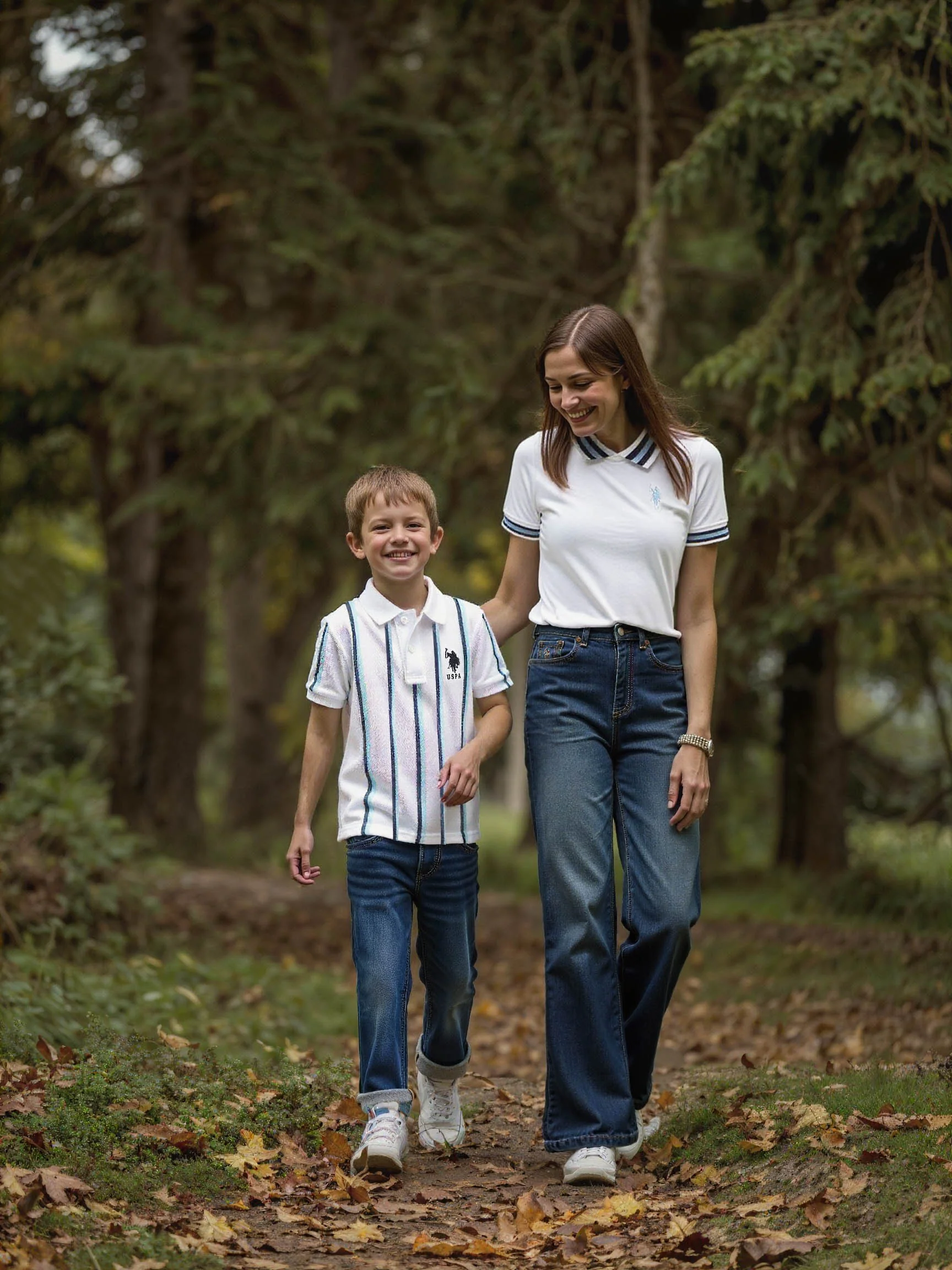 Boys Vertical Striped Regular Fit Polo Shirt - Image 2