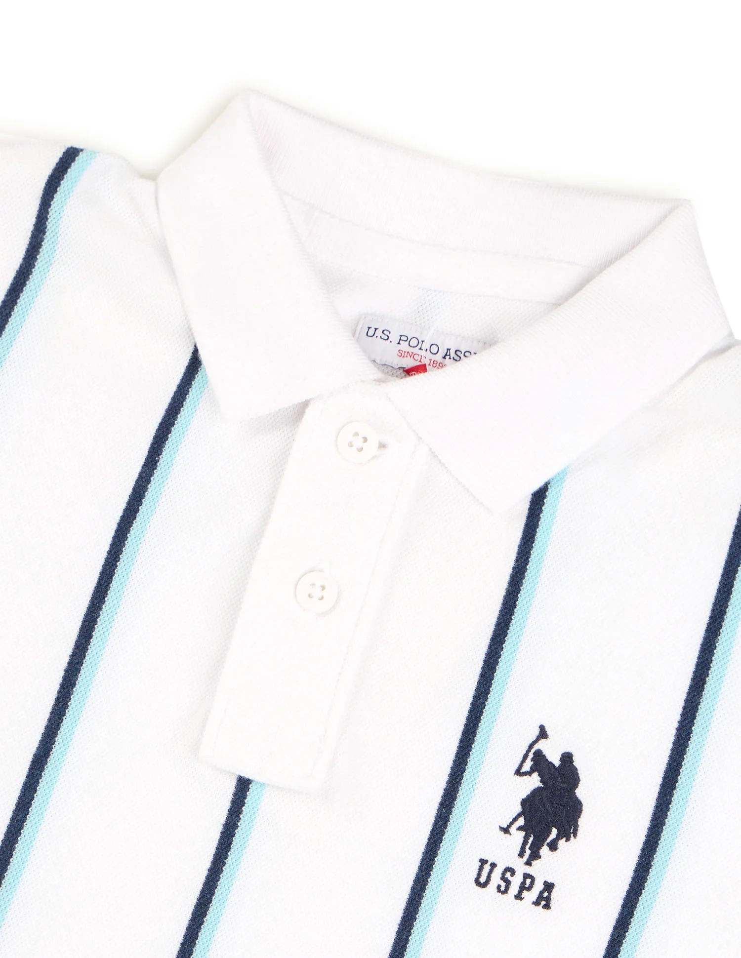 Boys Vertical Striped Regular Fit Polo Shirt - Image 8