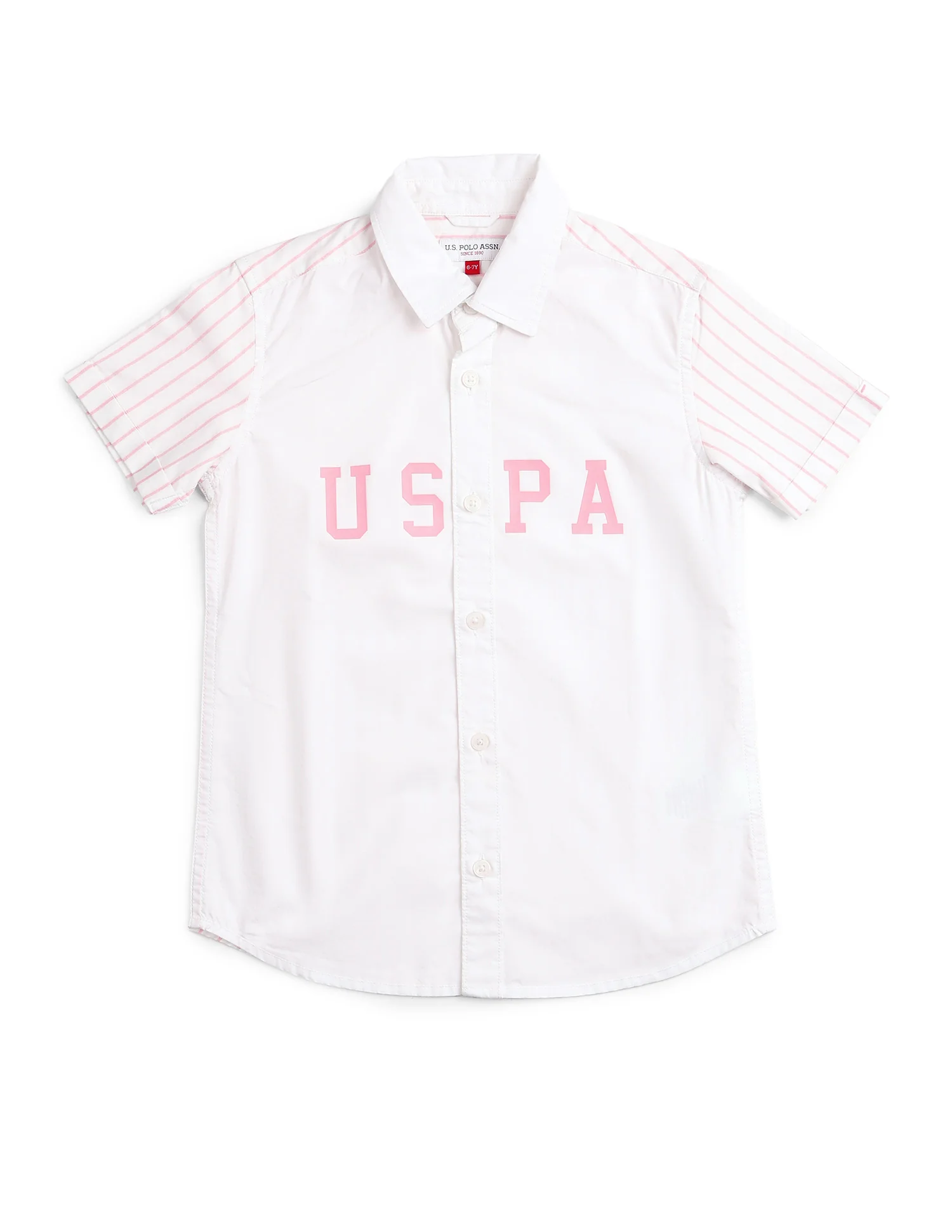 Boys Vertical Striped Regular Fit Shirt - Image 6