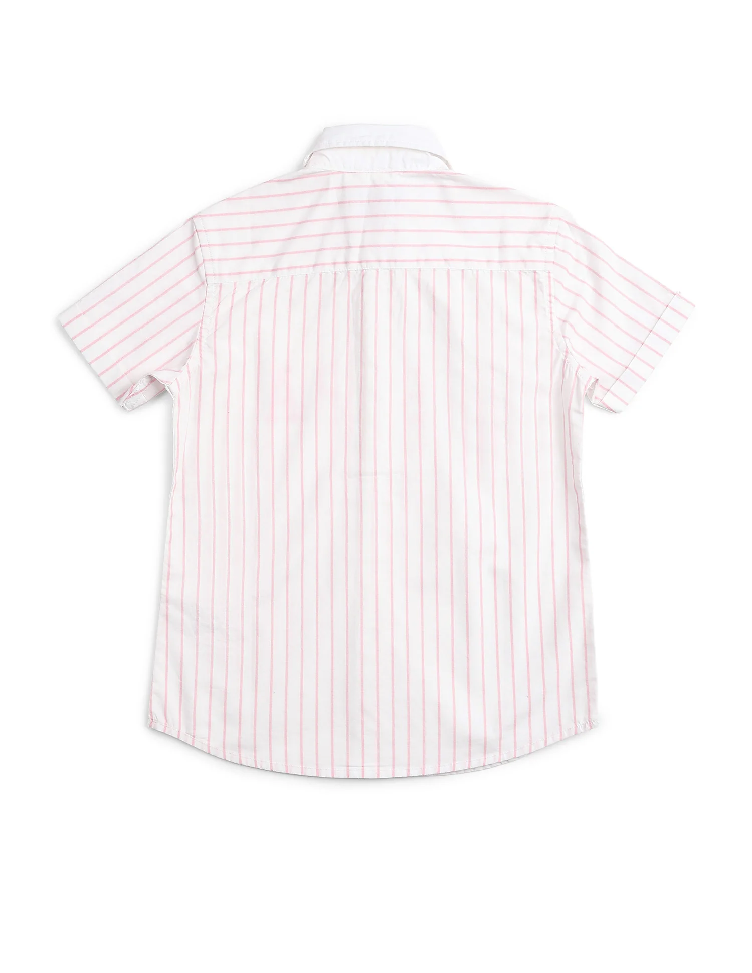 Boys Vertical Striped Regular Fit Shirt - Image 7