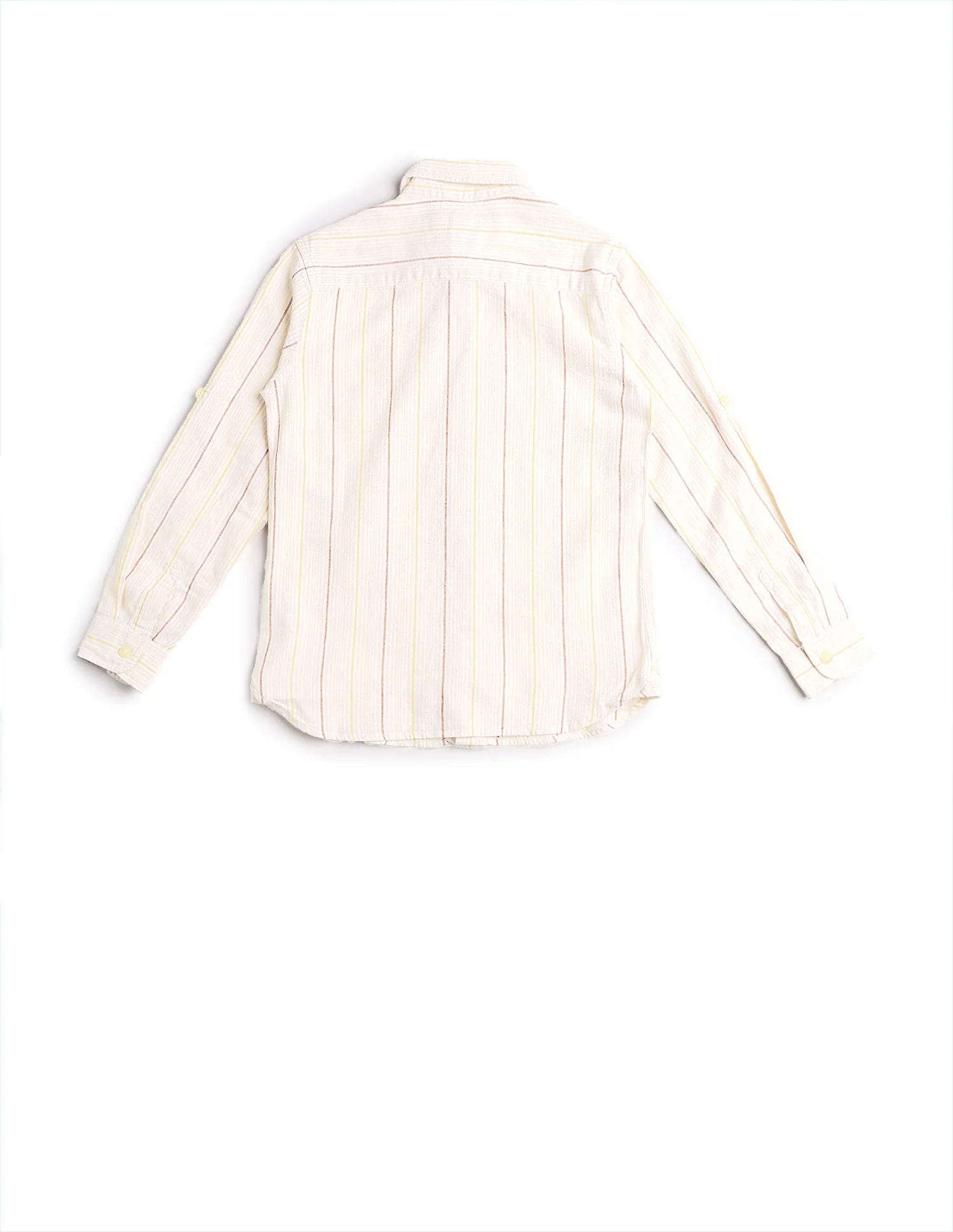Boys Vertical Striped Regular Fit Shirt - Image 7