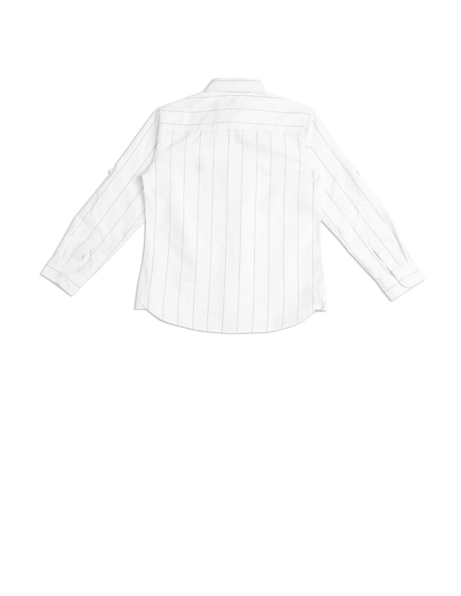 Boys Vertical Striped Regular Fit Shirt - Image 8