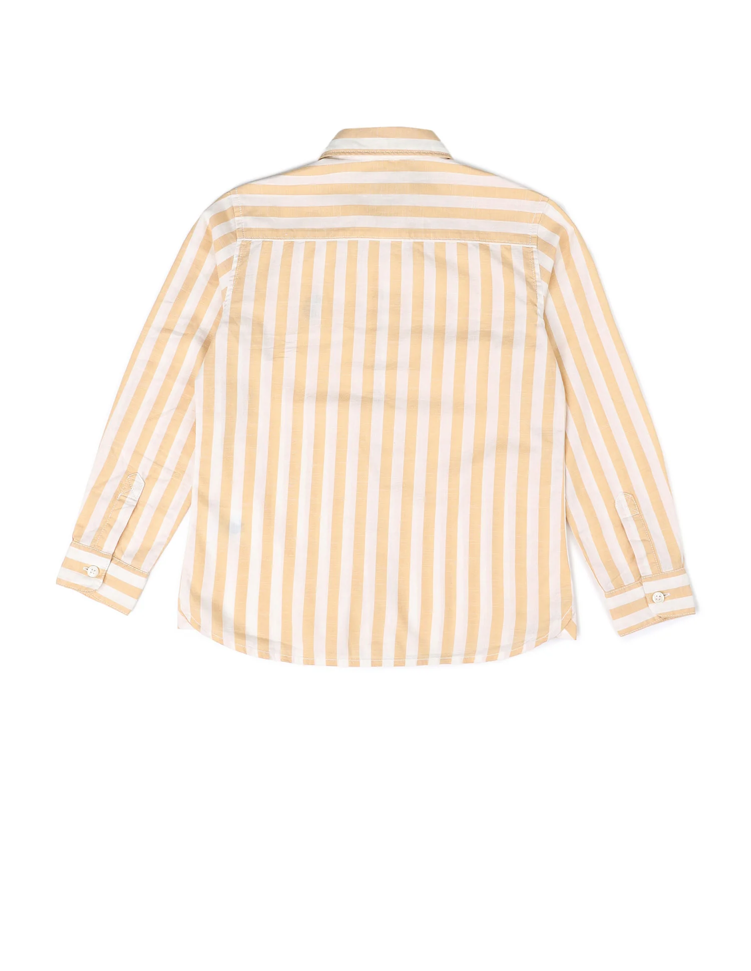 Boys Vertical Striped Regular Fit Shirt - Image 8
