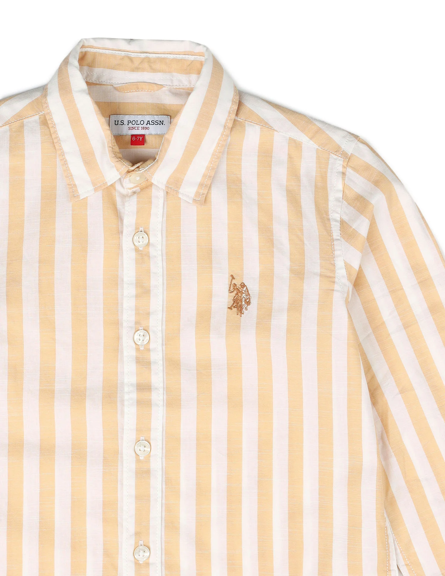 Boys Vertical Striped Regular Fit Shirt - Image 9