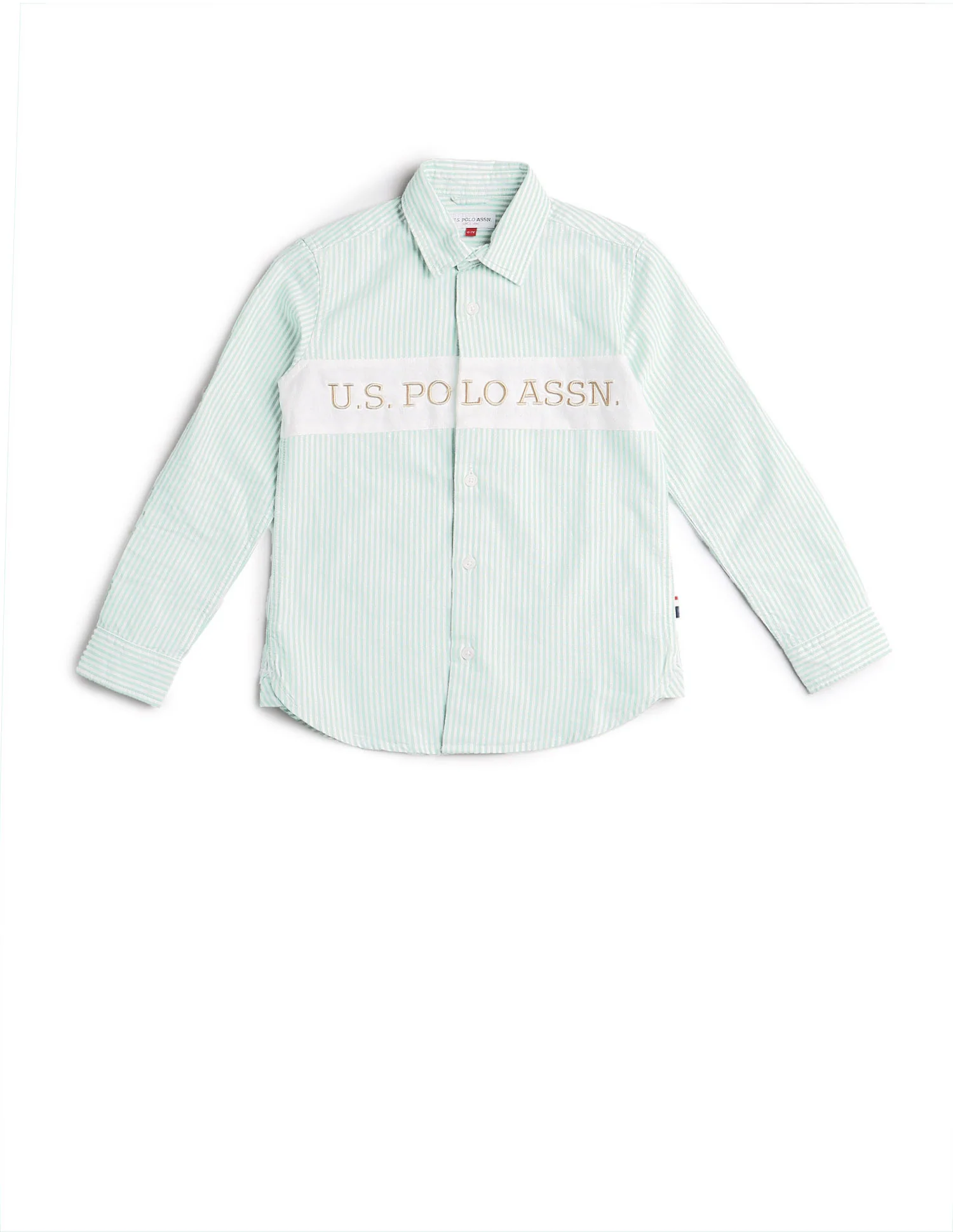 Boys Vertical Striped Regular Fit Shirt - Image 6
