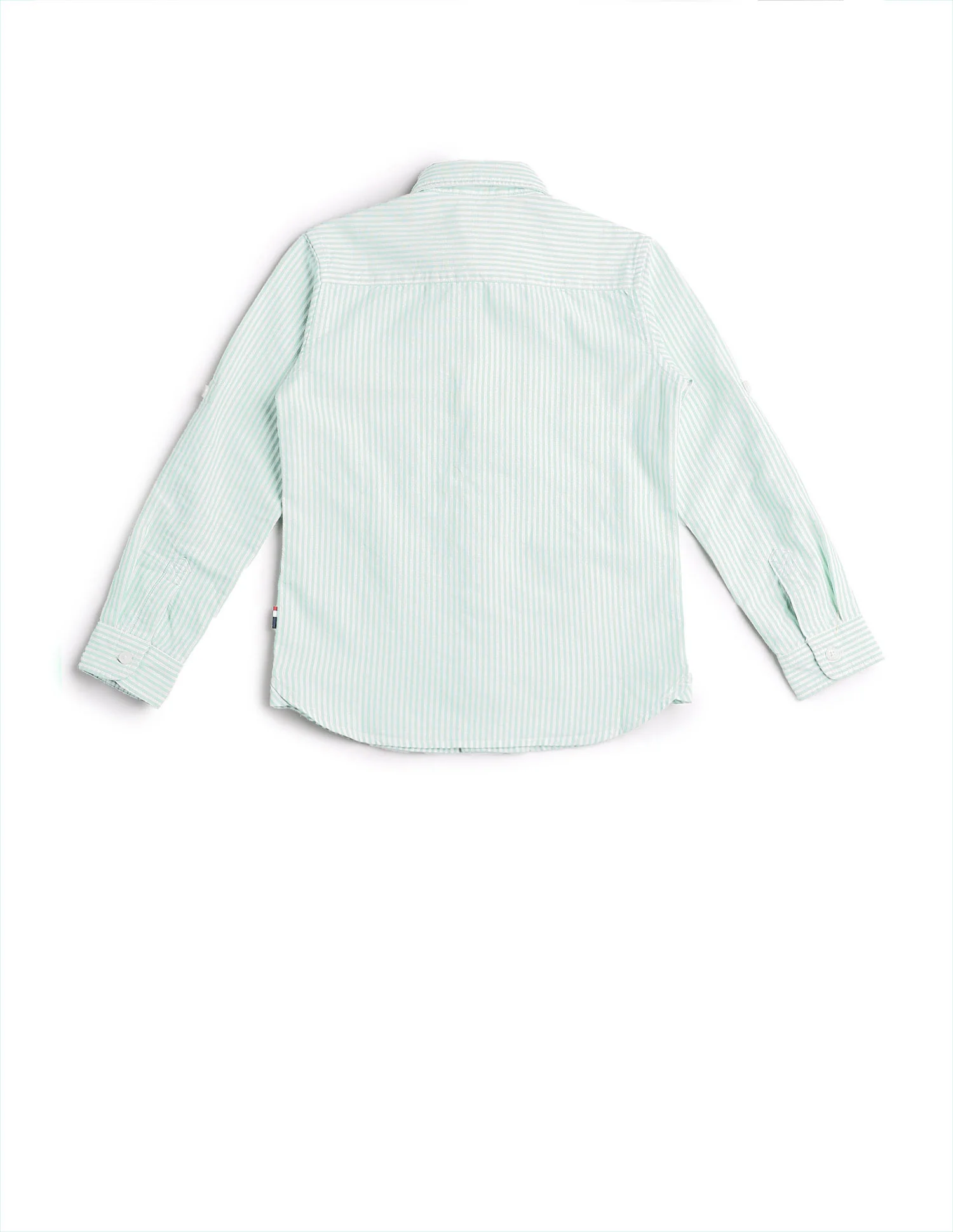 Boys Vertical Striped Regular Fit Shirt - Image 7