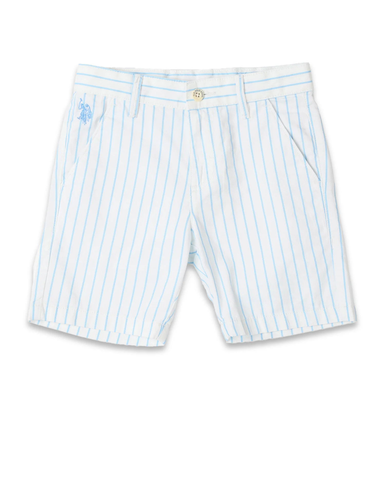 Boys Vertical Striped Regular Fit Shorts - Image 6