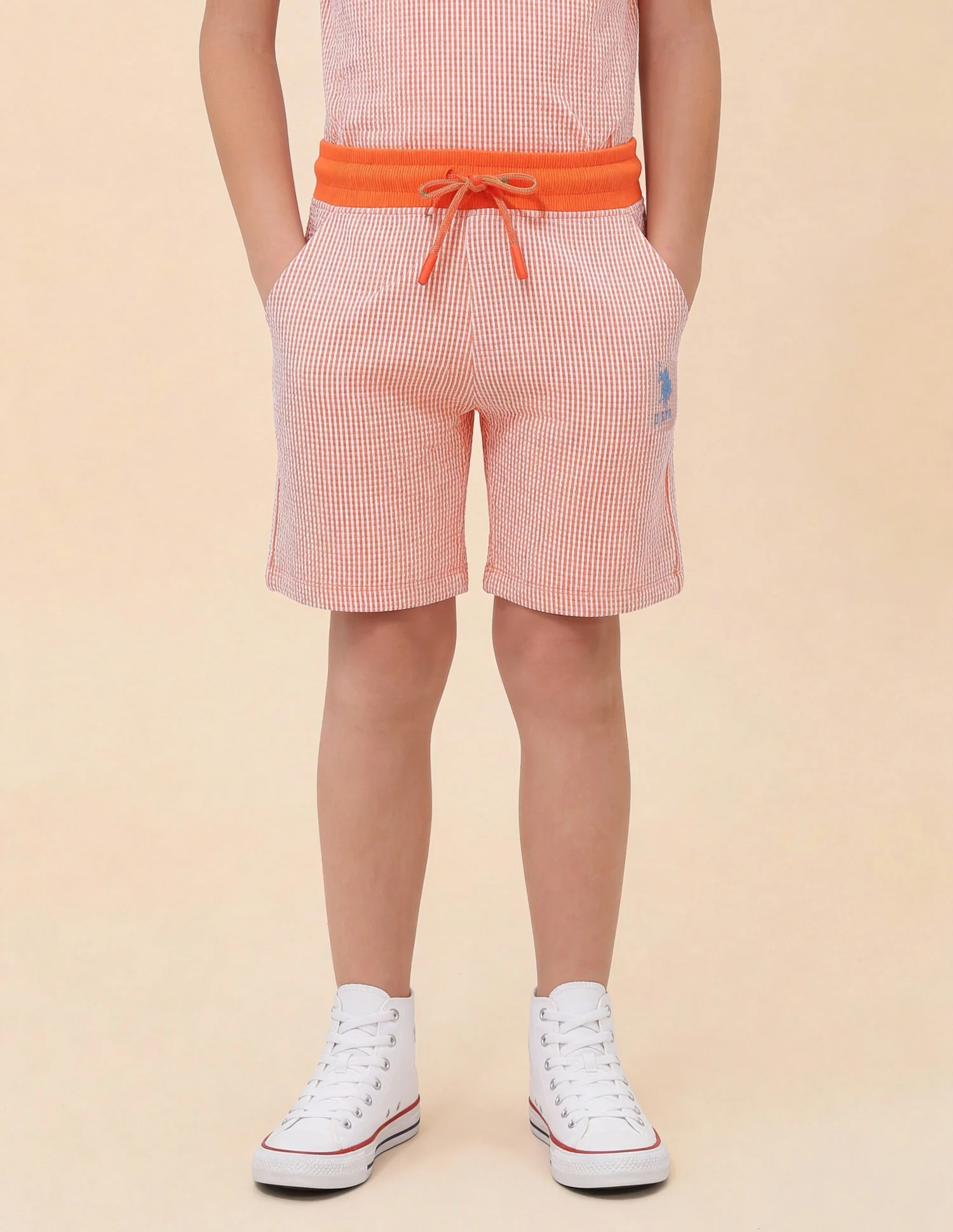 Boys Vertical Striped Regular Fit Shorts - Image 3