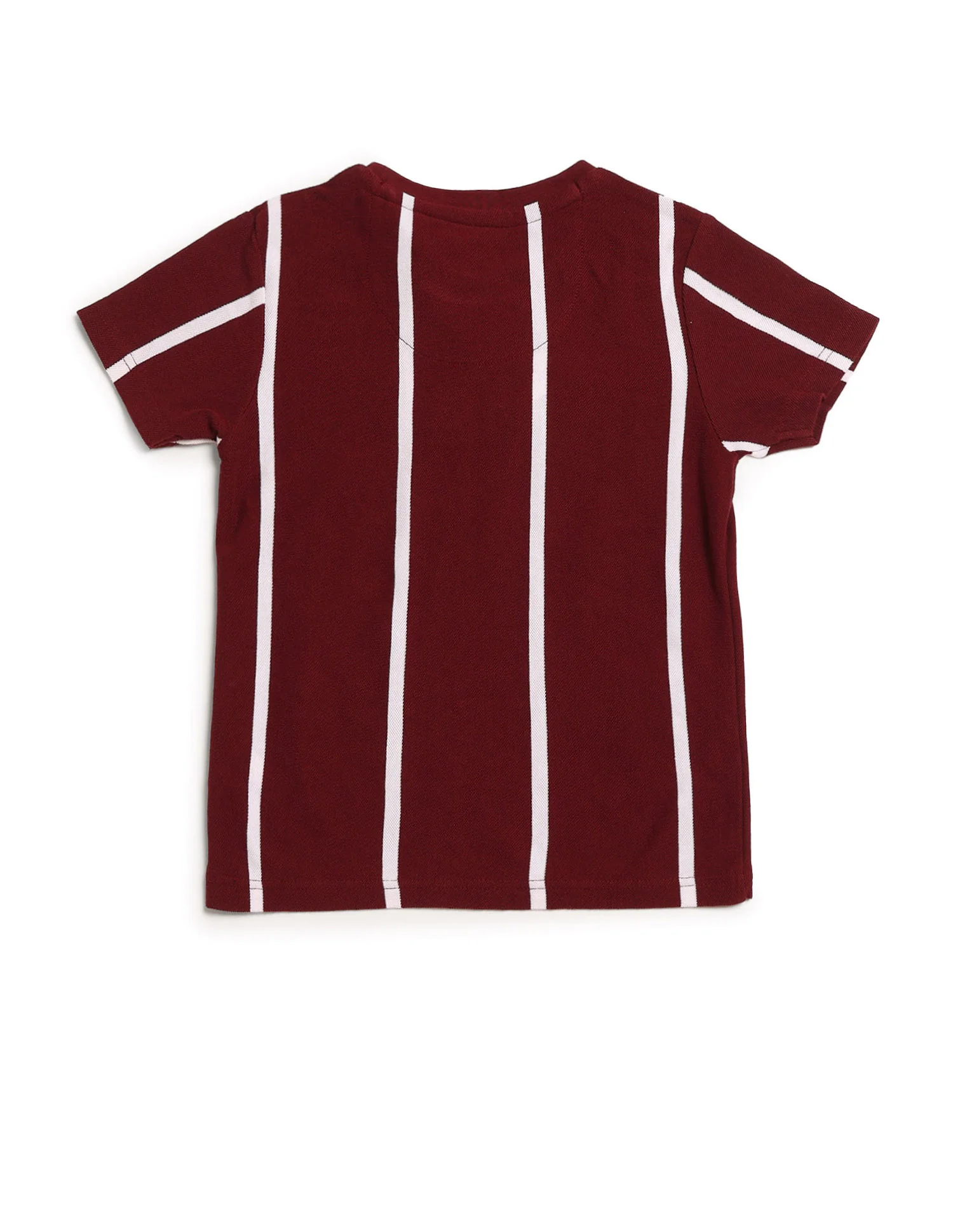 Boys Vertical Striped Regular Fit T-Shirt - Image 8