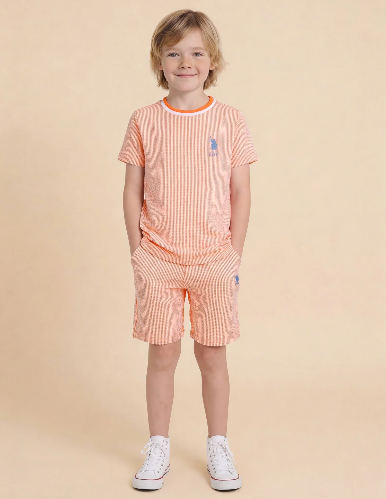Boys Vertical Striped Regular Fit T-Shirt - Image 3