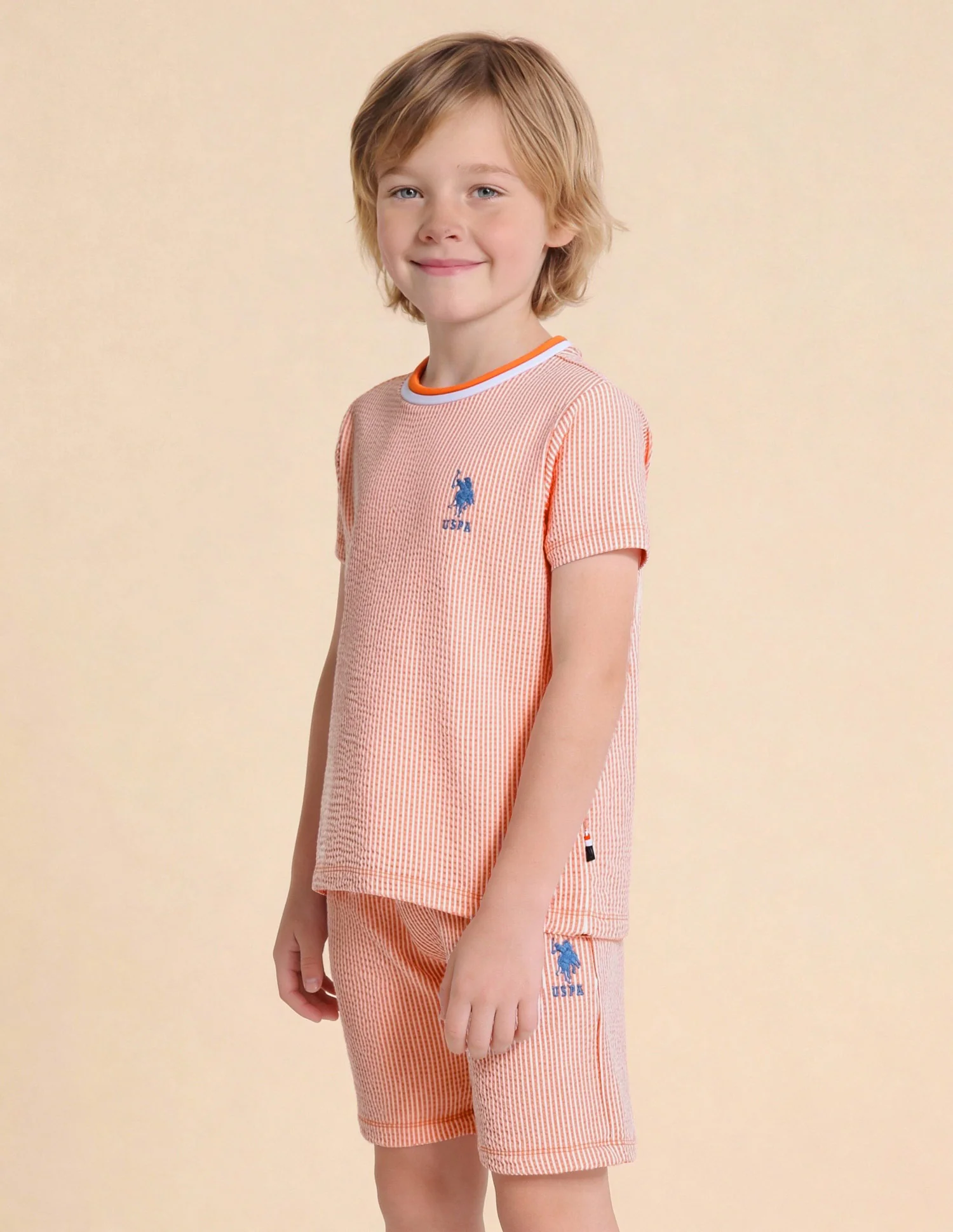Boys Vertical Striped Regular Fit T-Shirt - Image 4