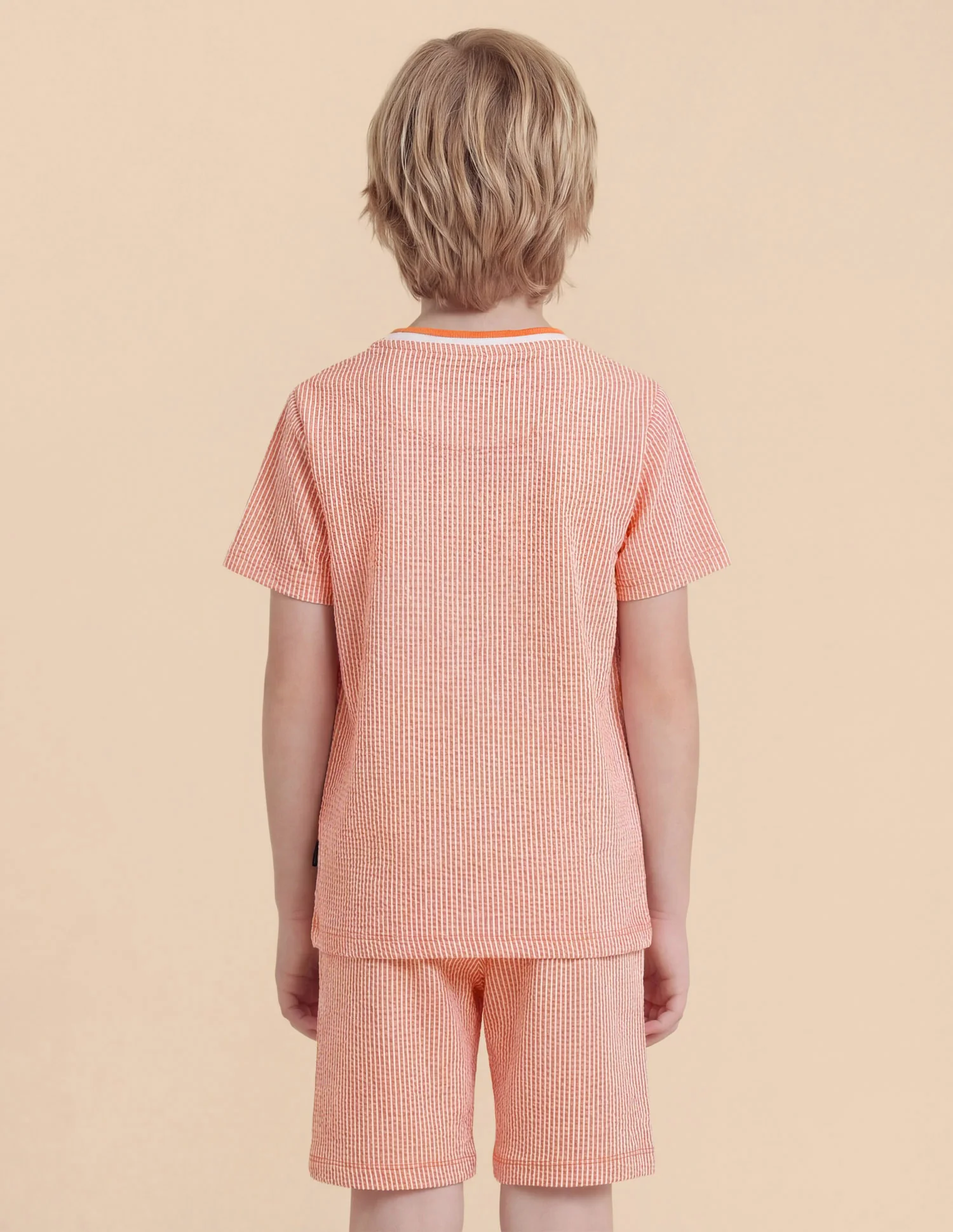 Boys Vertical Striped Regular Fit T-Shirt - Image 5