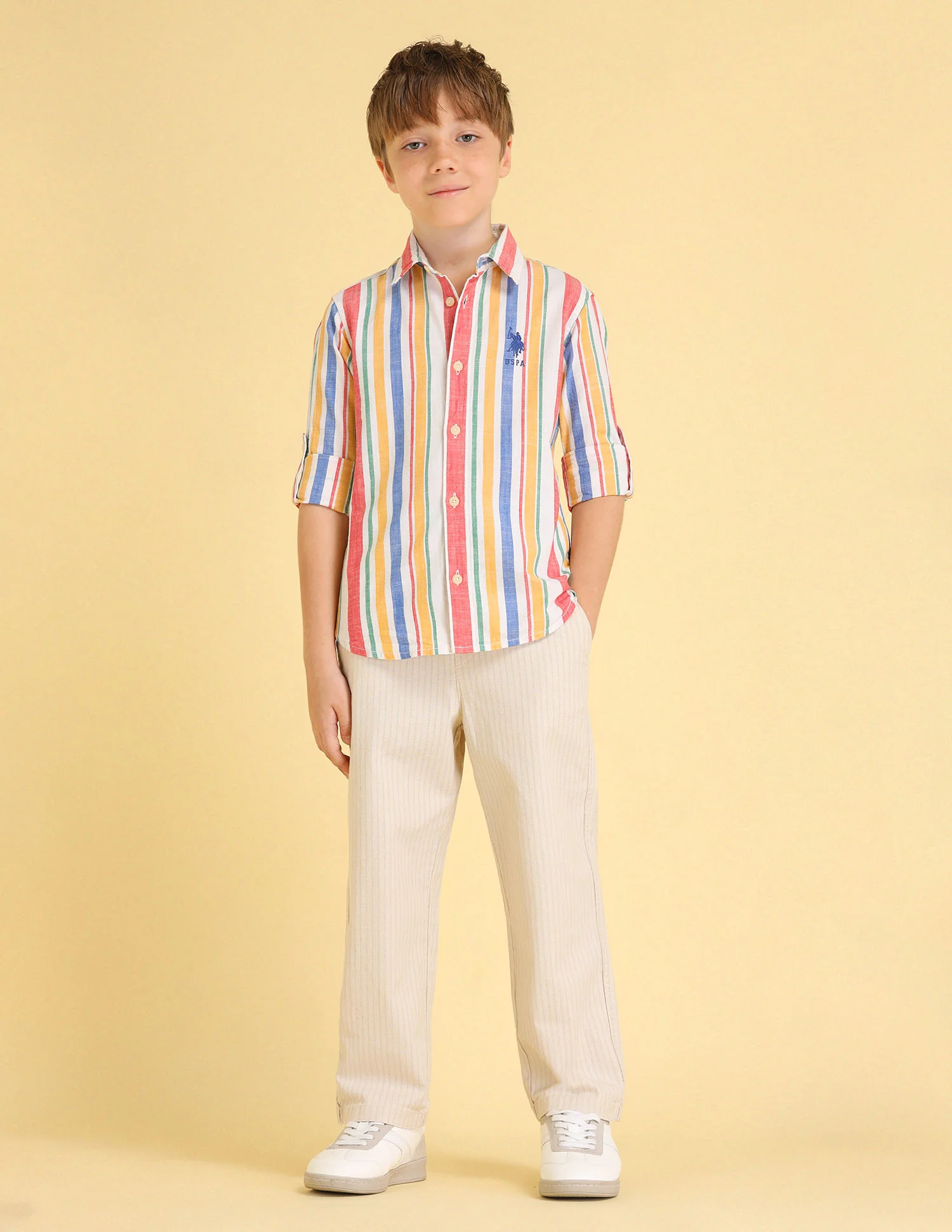UKSHT1463 MULTI2 Boys Shirt - Image 3