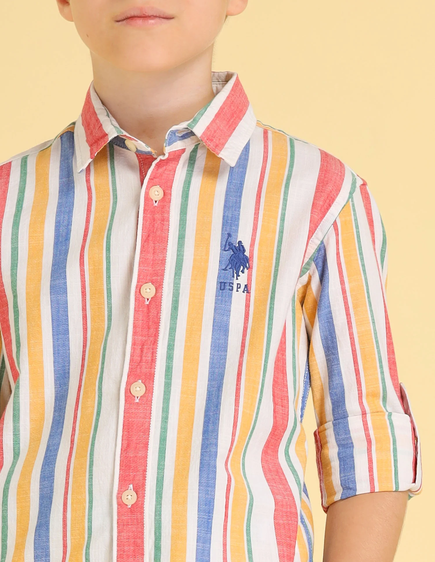 UKSHT1463 MULTI2 Boys Shirt - Image 5