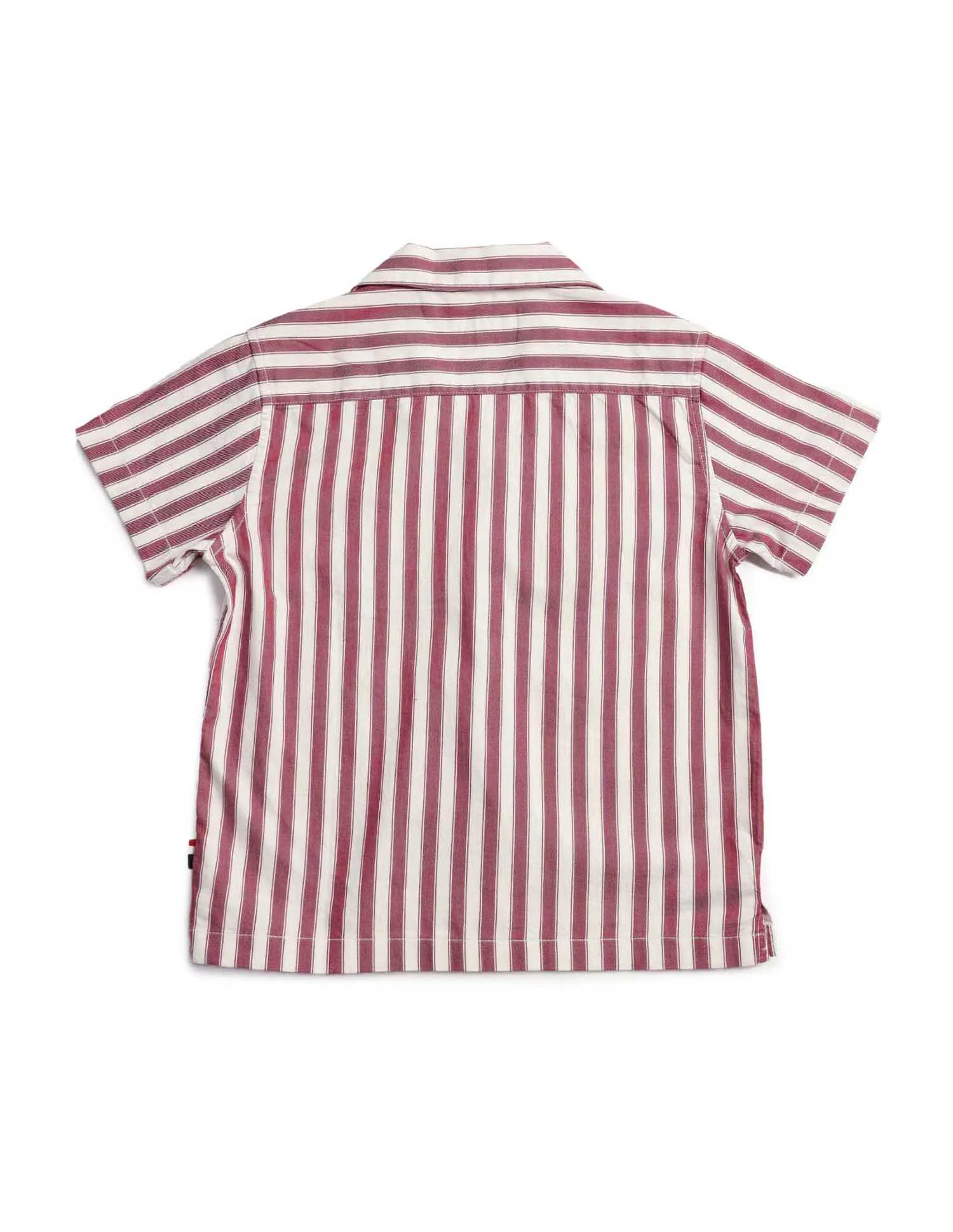 Boys Vertical Striped Relaxed Fit Shirt - Image 6