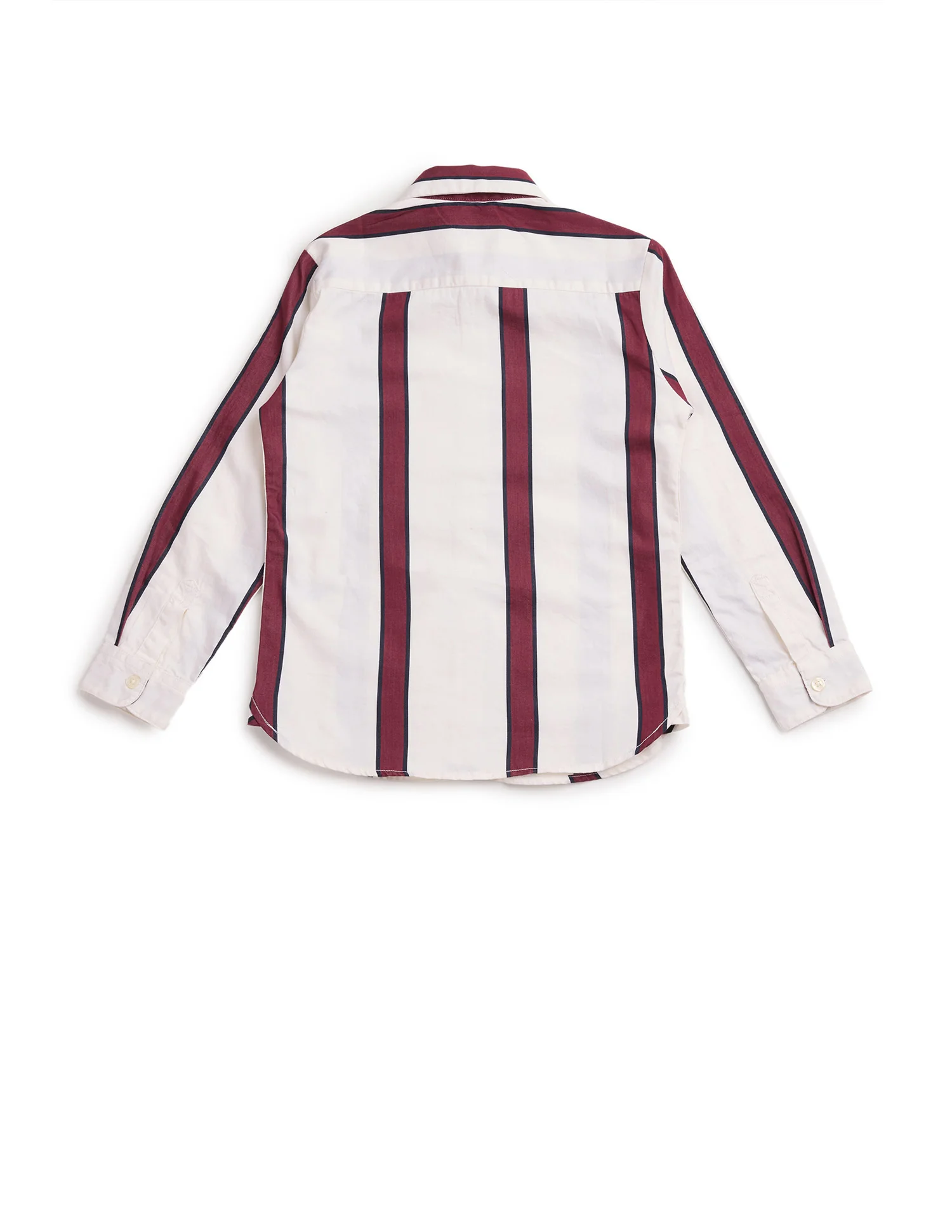 Boys Vertical Striped Twill Shirt - Image 8