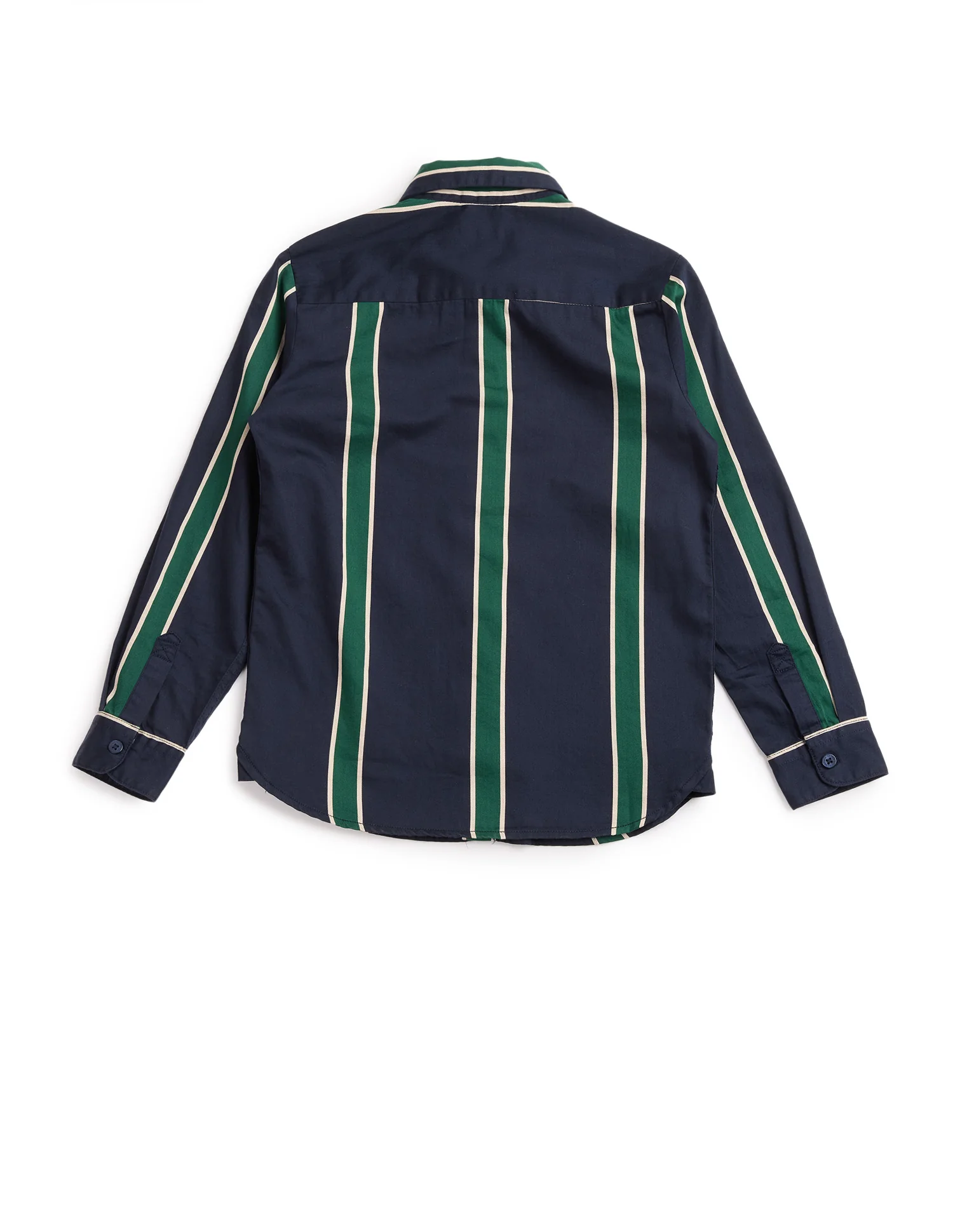 Boys Vertical Striped Twill Shirt - Image 8