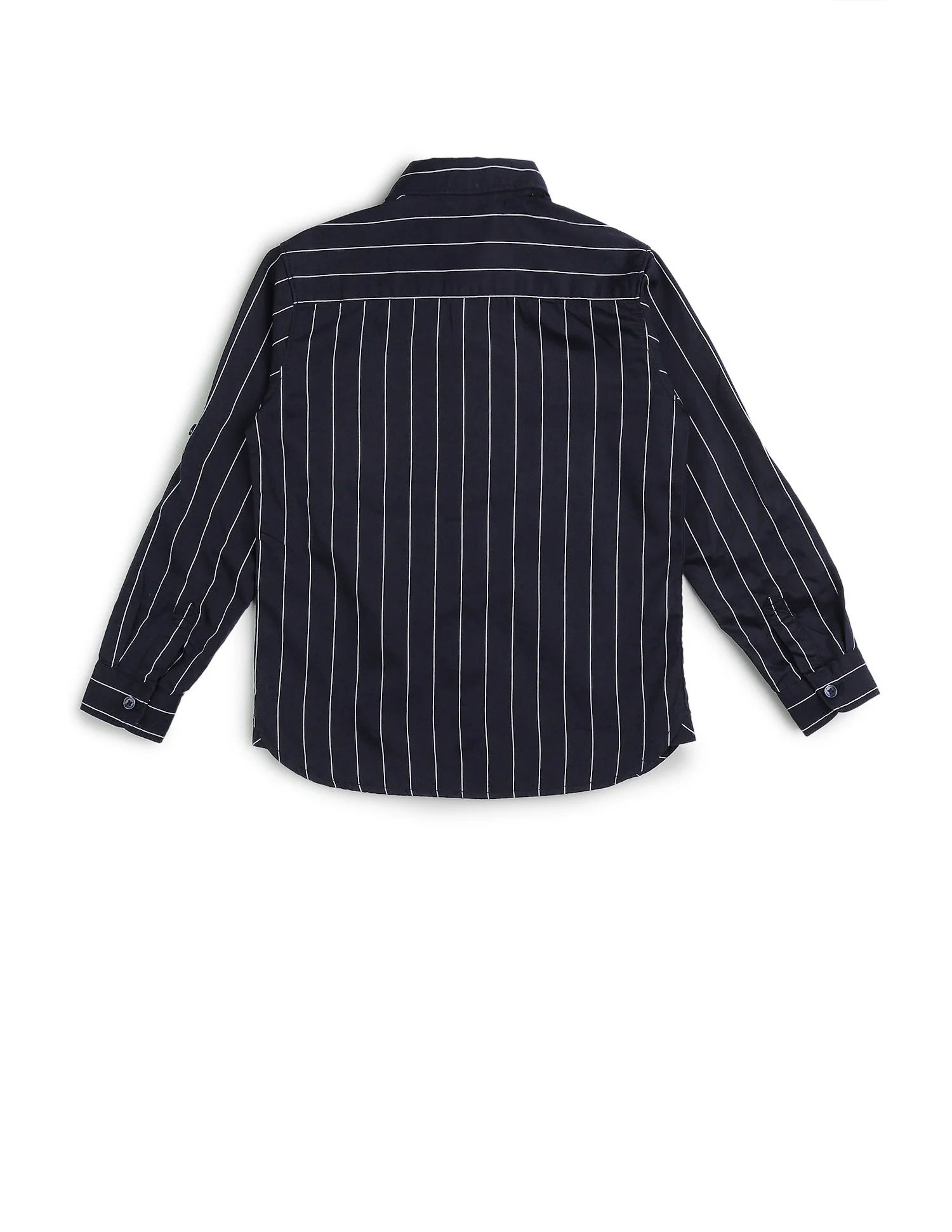 Boys Vertical Striped Twill Shirt - Image 8