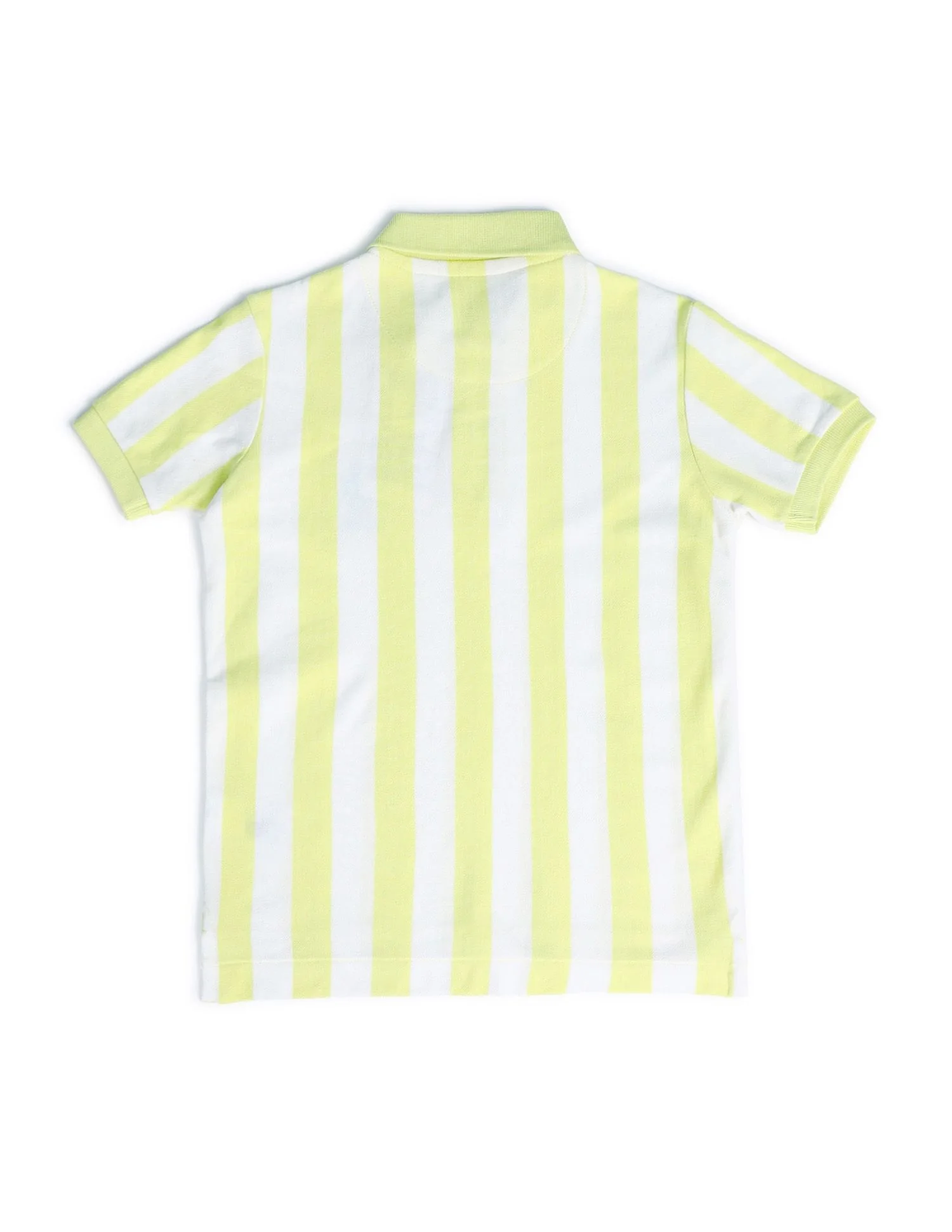 Boys Vertical Stripes Polo Shirt - Image 6
