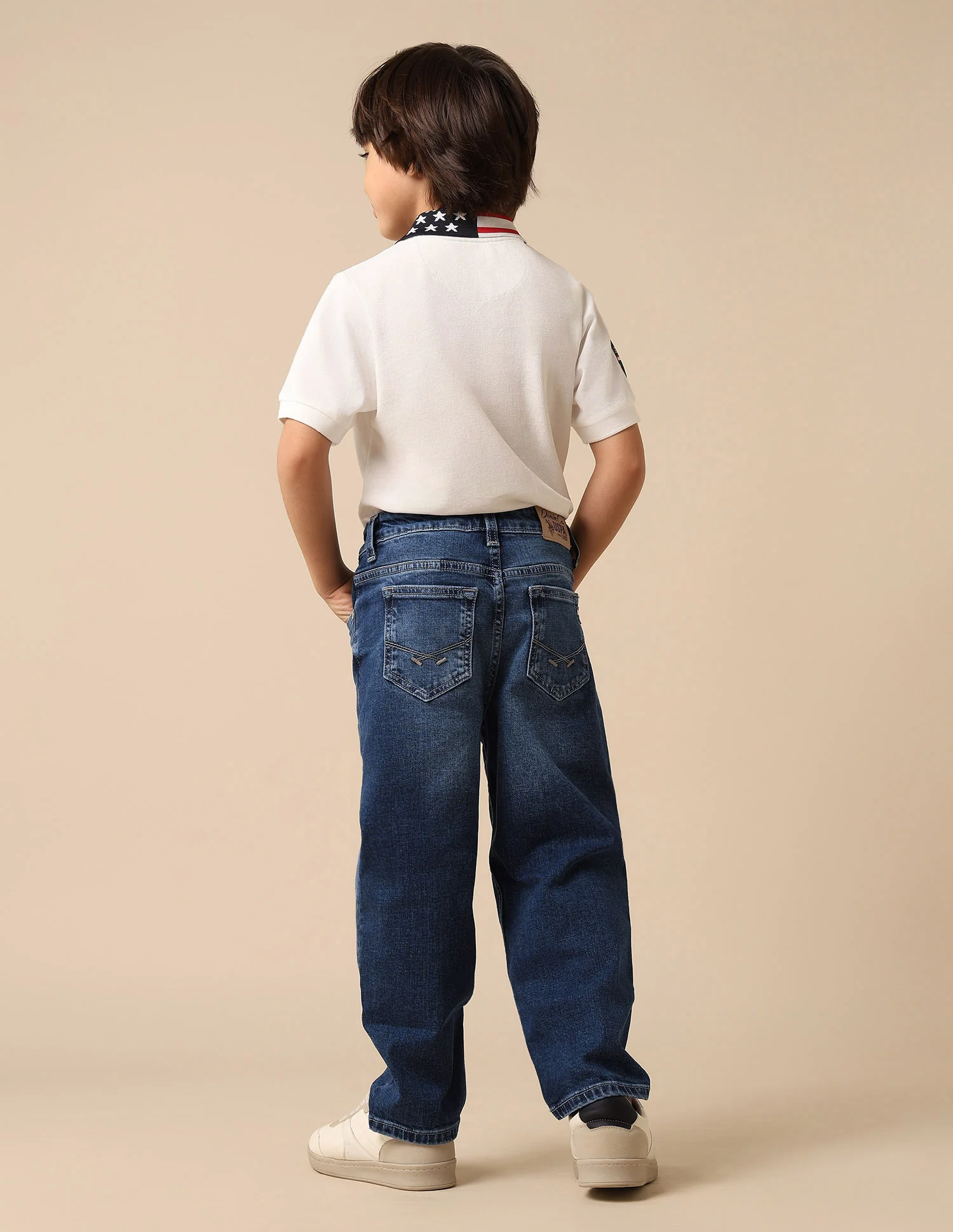 Boys Whiskered Baggy Fit Jeans - Image 4