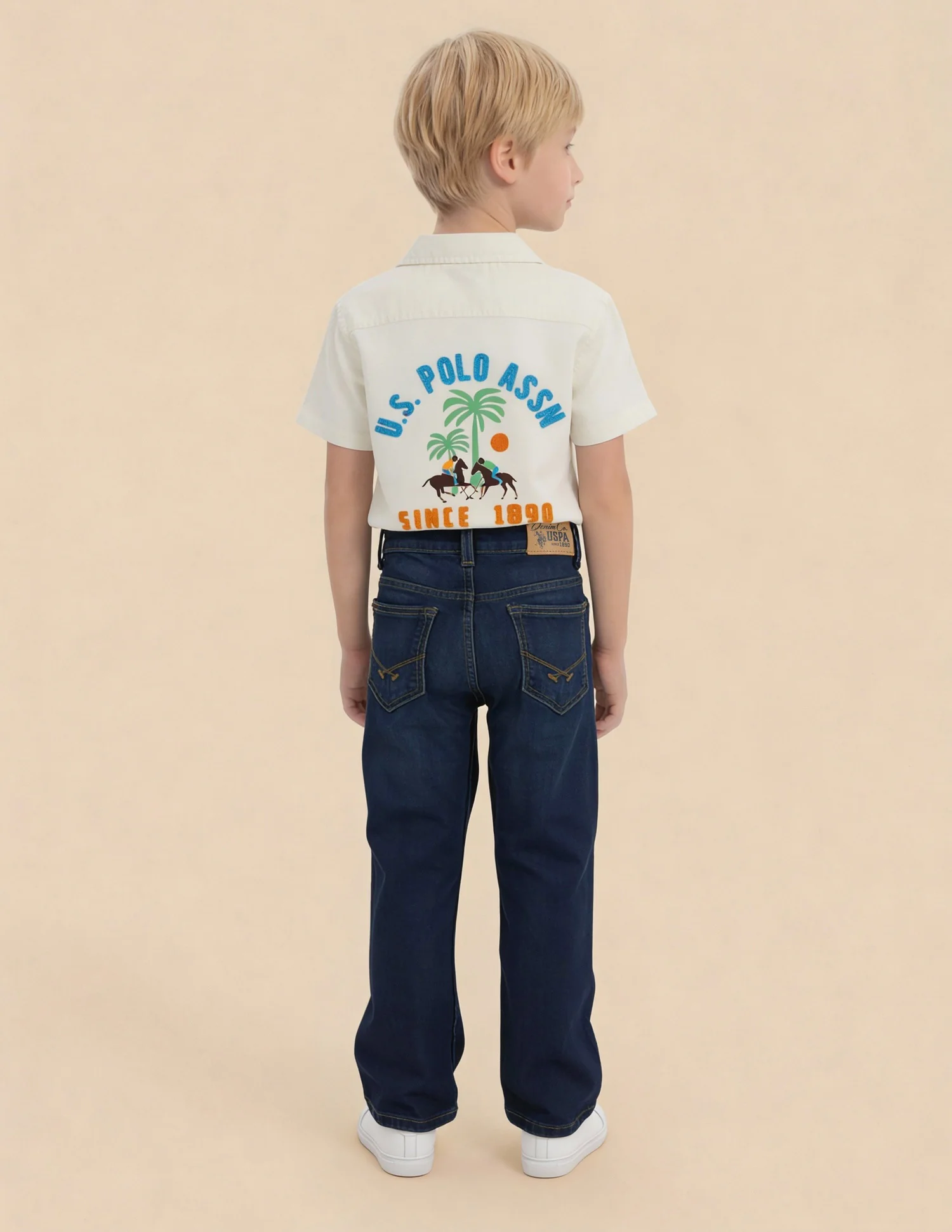 Boys Whiskered Bootcut Fit Jeans - Image 4