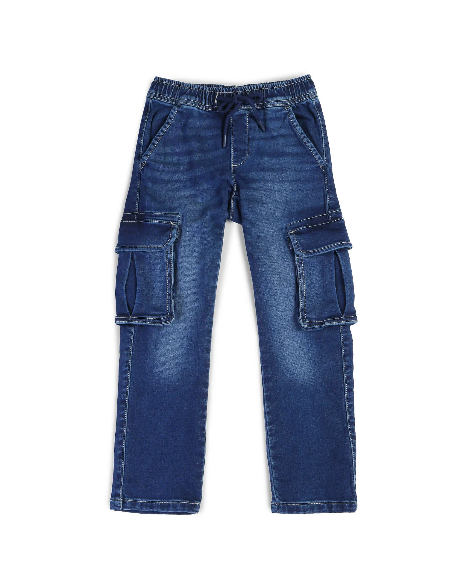 Boys Whiskered Regular Fit Cargo Jeans - Image 8