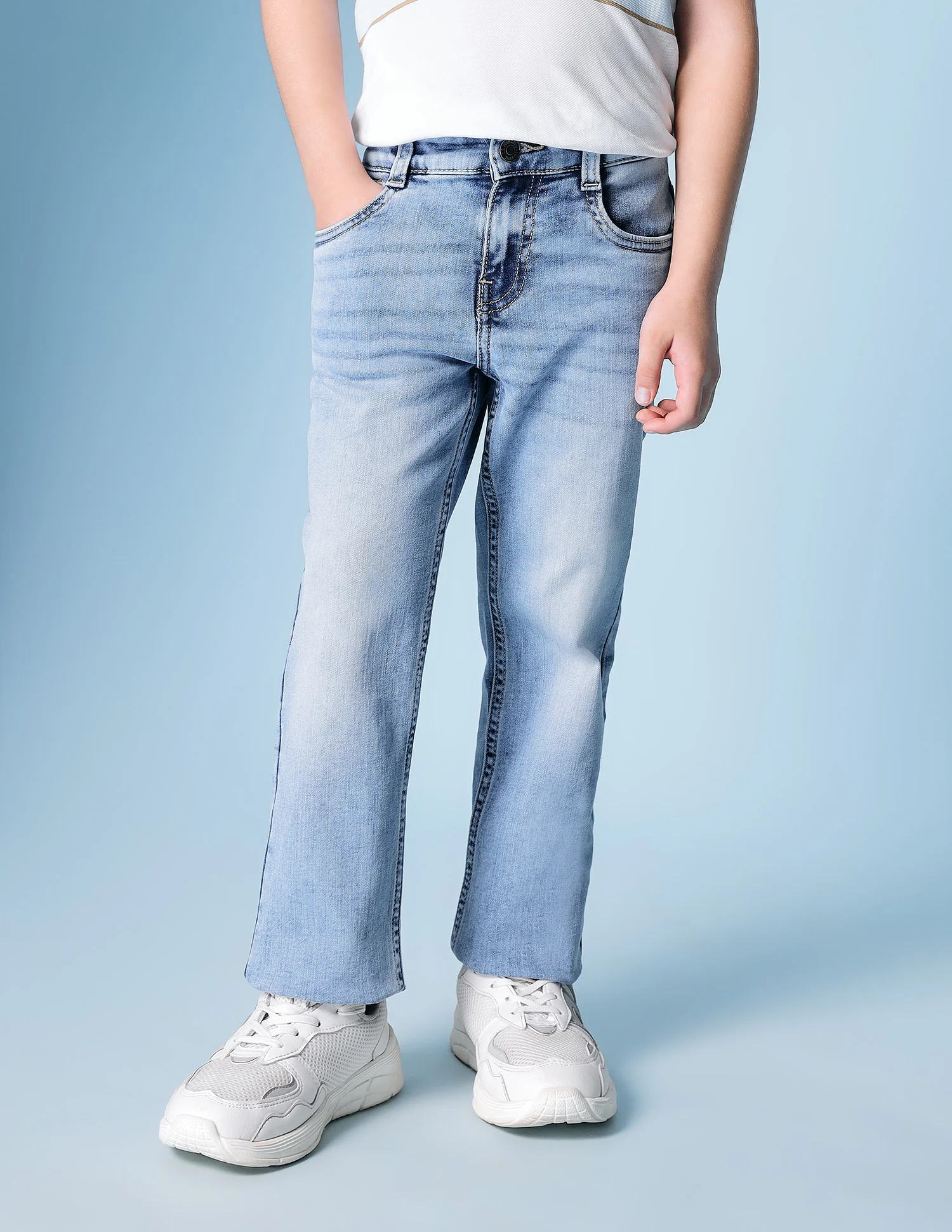 Boys Whiskered Relaxed Fit Jeans - Image 5
