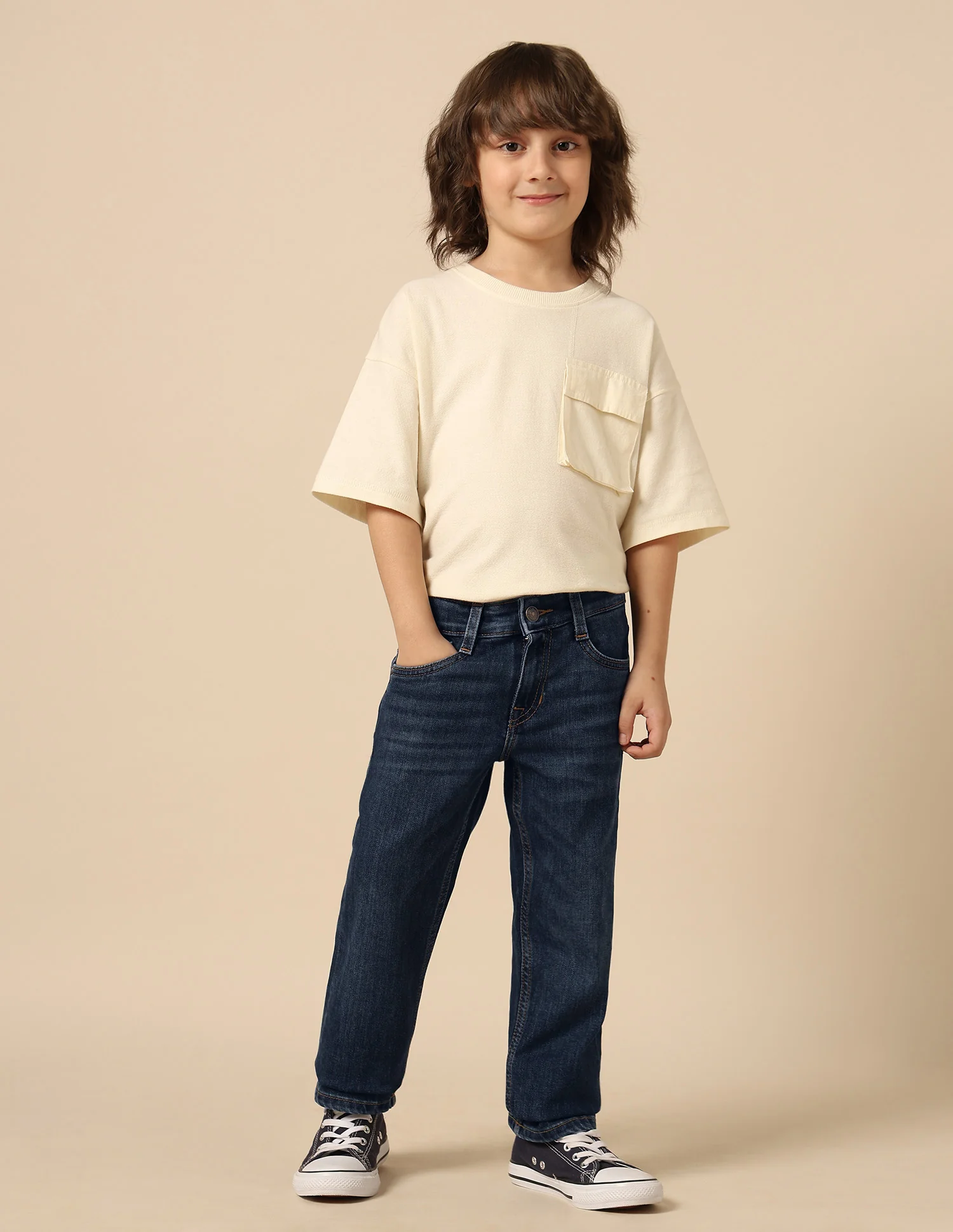 Boys Whiskered Relaxed Fit Jeans - Image 3