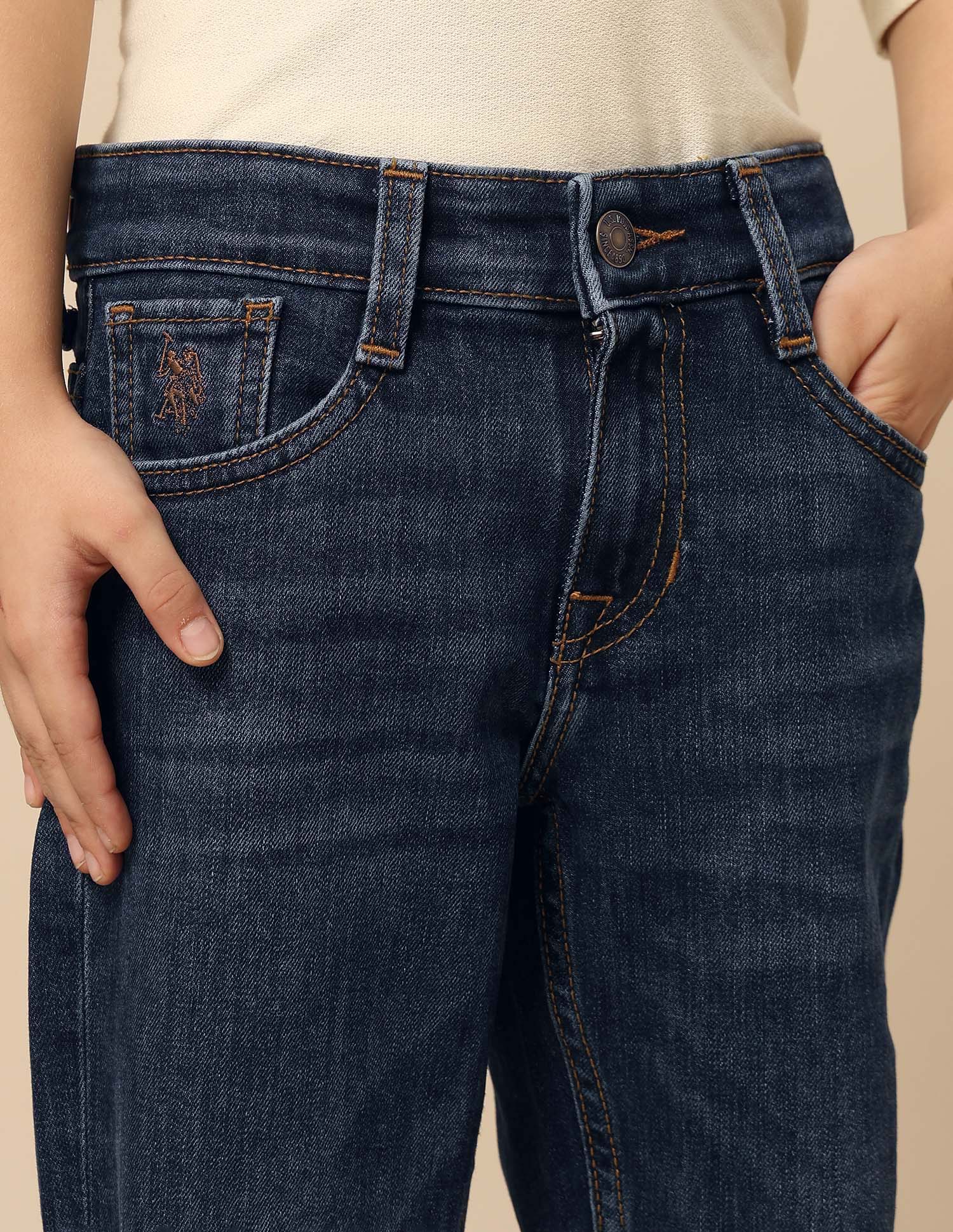 Boys Whiskered Relaxed Fit Jeans - Image 6