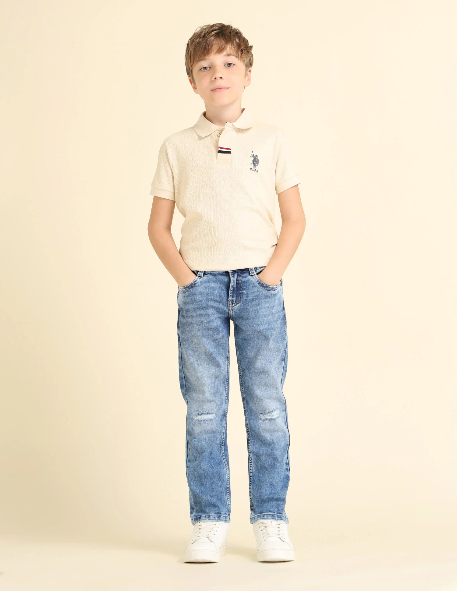 Boys Whiskered Relaxed Fit Jeans - Image 3