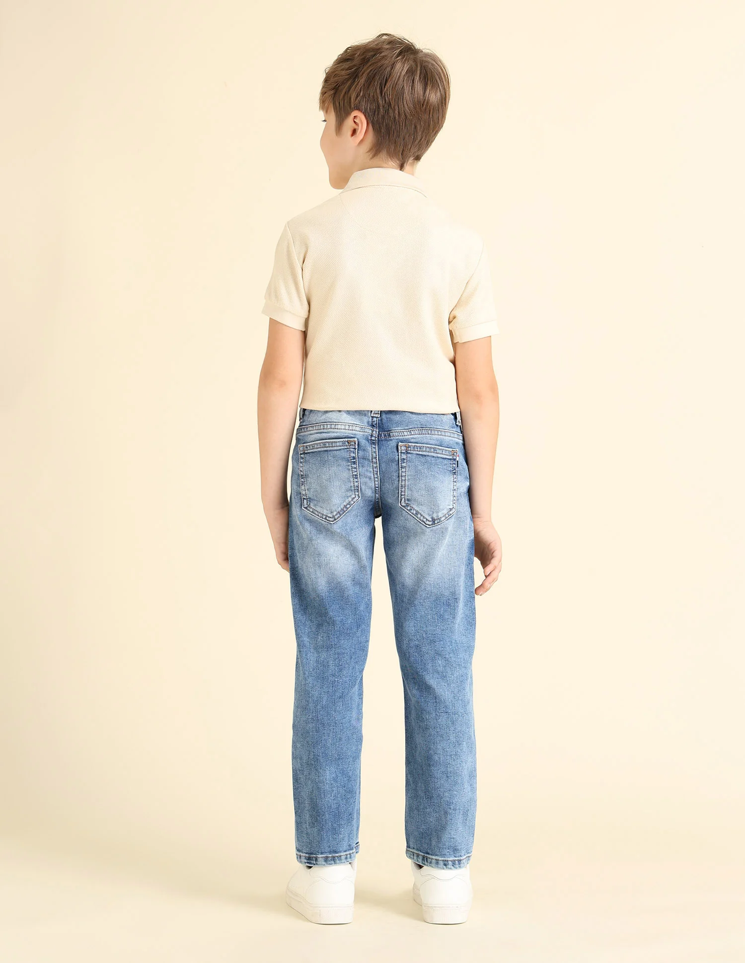 Boys Whiskered Relaxed Fit Jeans - Image 4