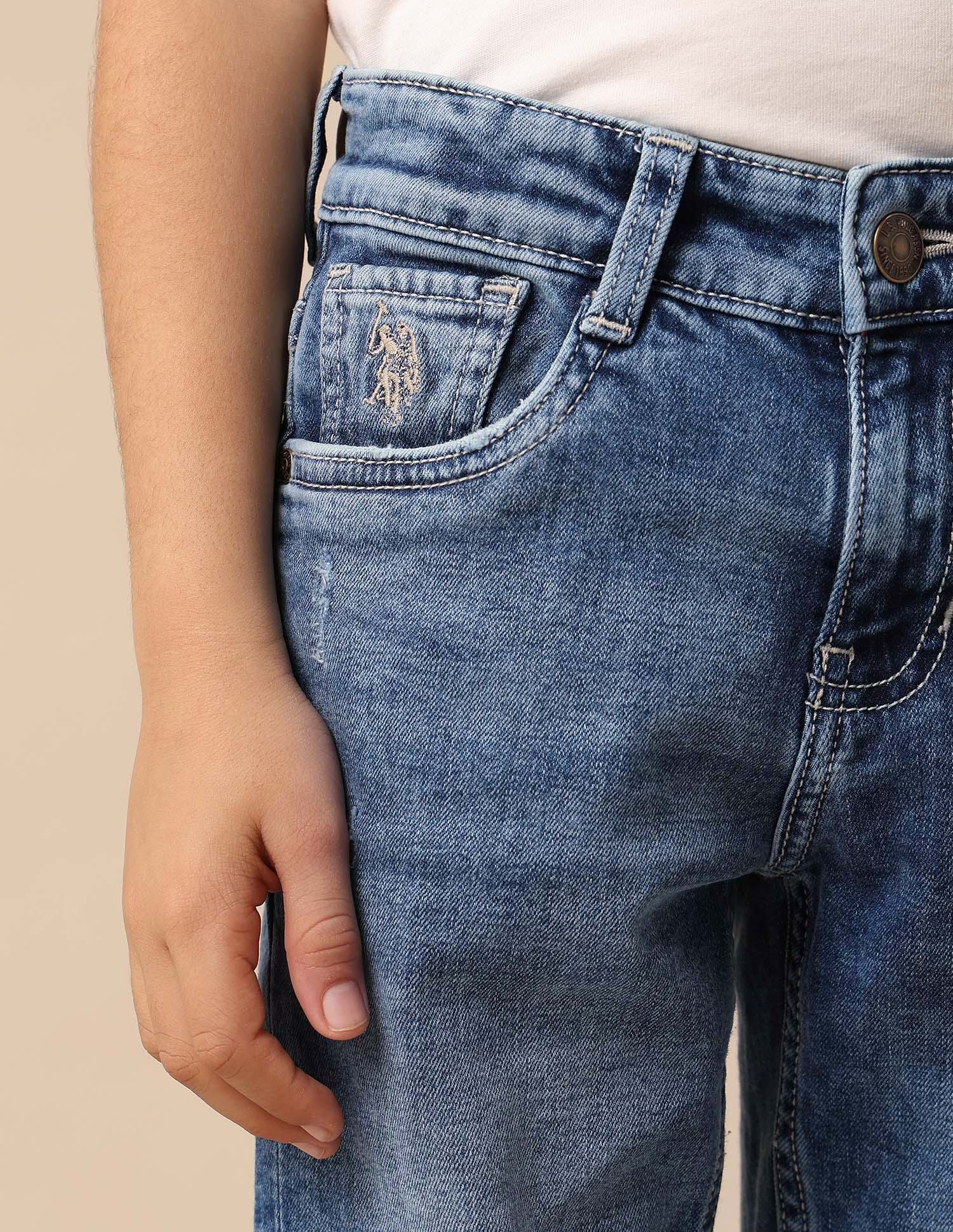 Boys Whiskered Relaxed Fit Jeans - Image 6