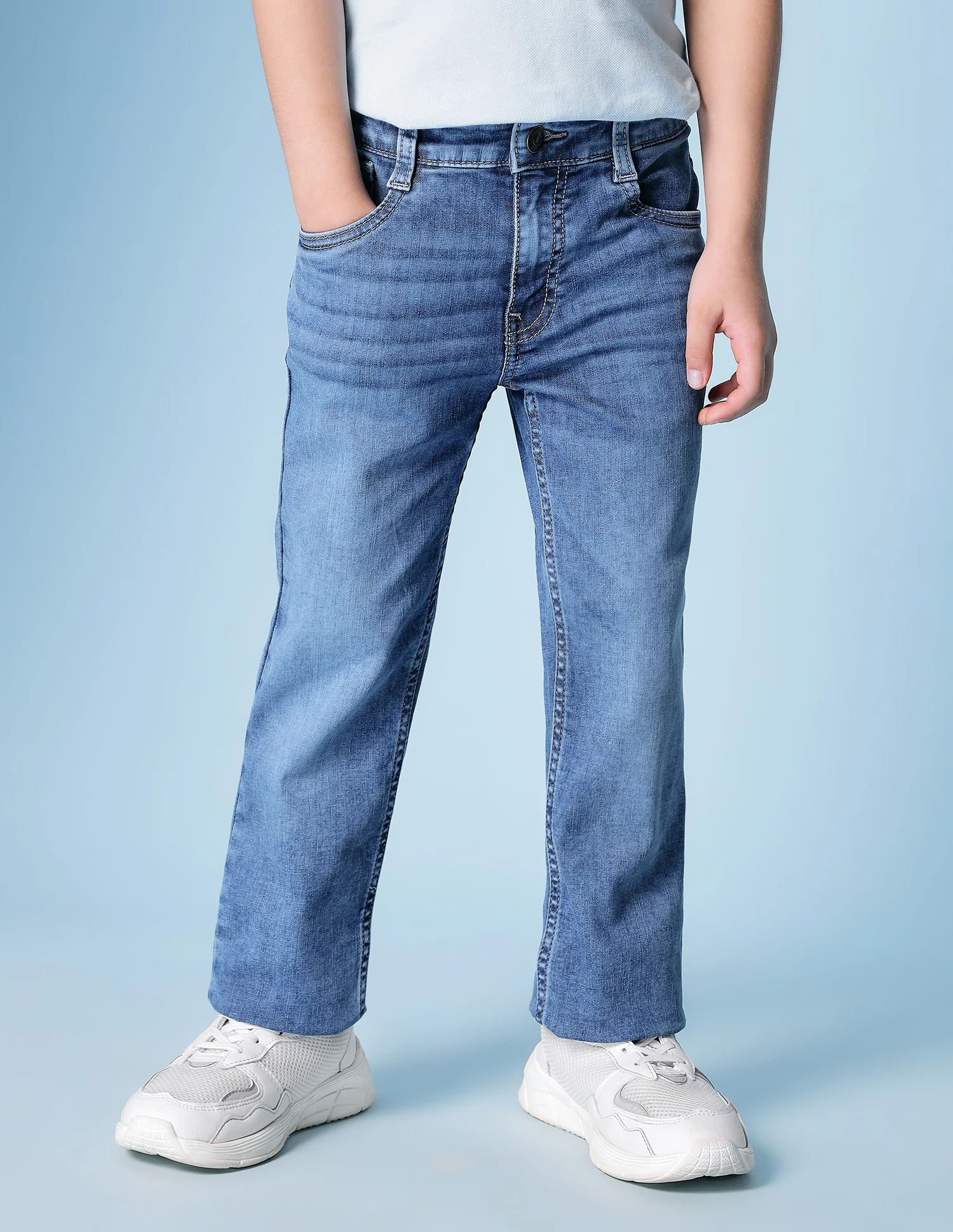 Boys Whiskered Relaxed Fit Jeans - Image 5