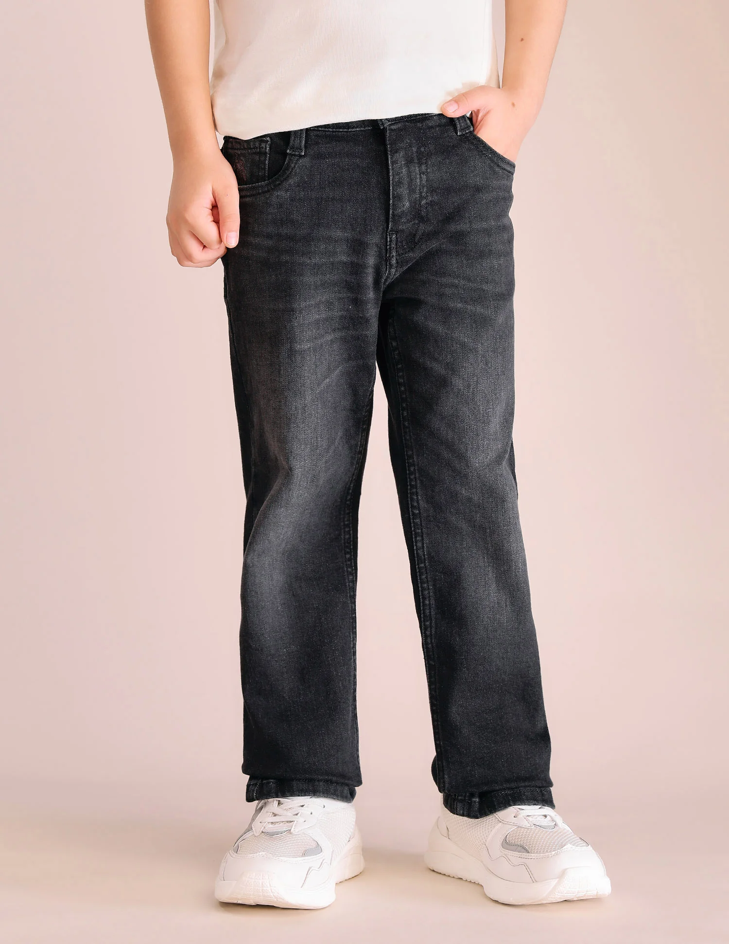 Boys Whiskered Relaxed Fit Jeans - Image 4