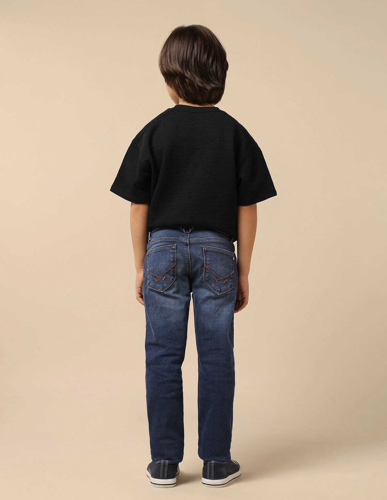 Boys Whiskered Slim Fit Jeans - Image 4