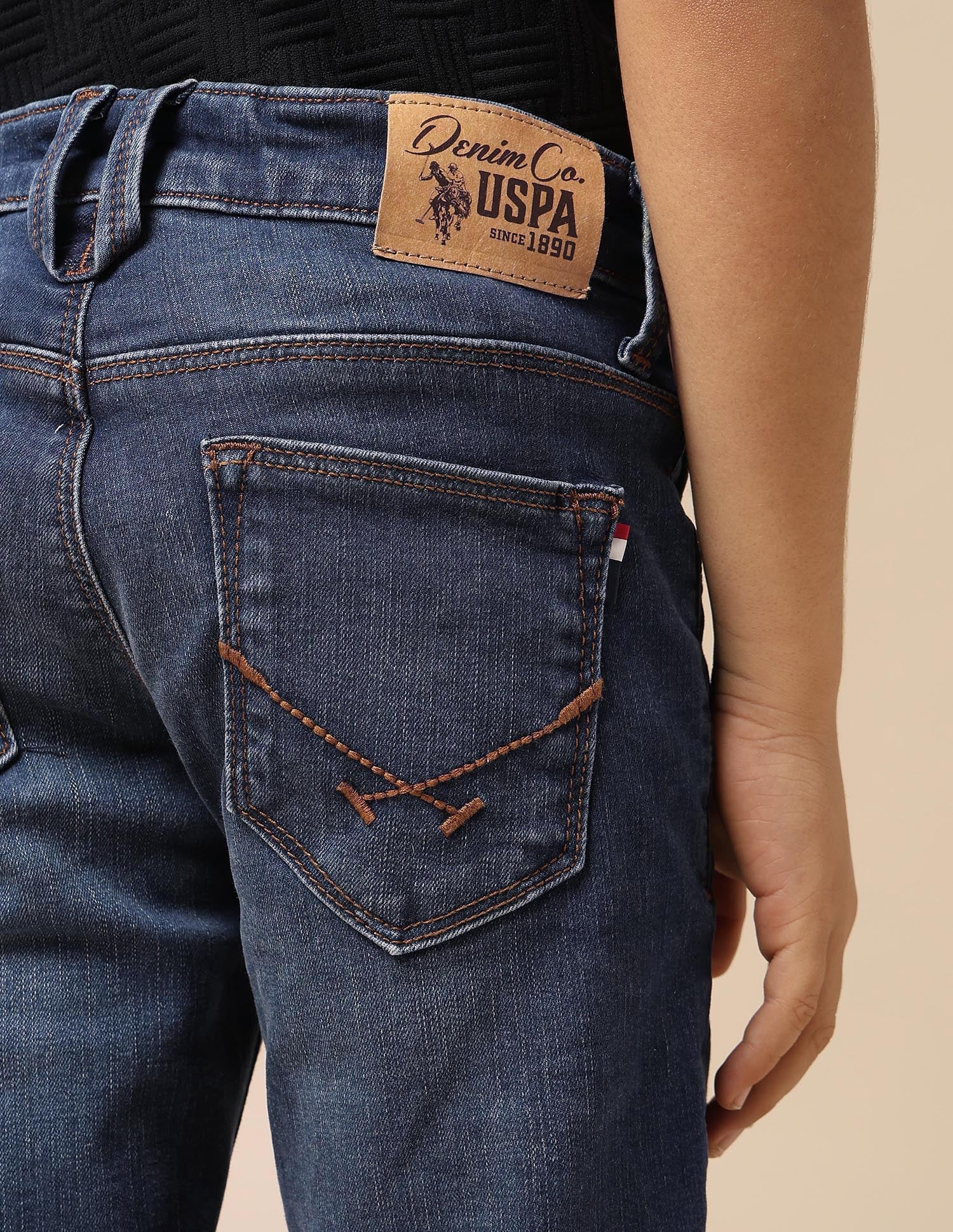 Boys Whiskered Slim Fit Jeans - Image 7