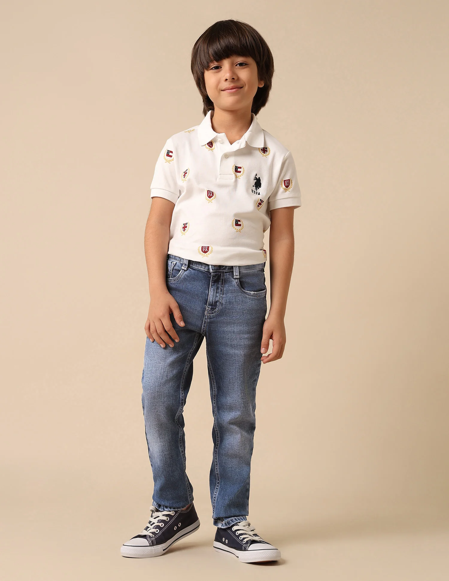 Boys Whiskered Slim Fit Jeans - Image 3
