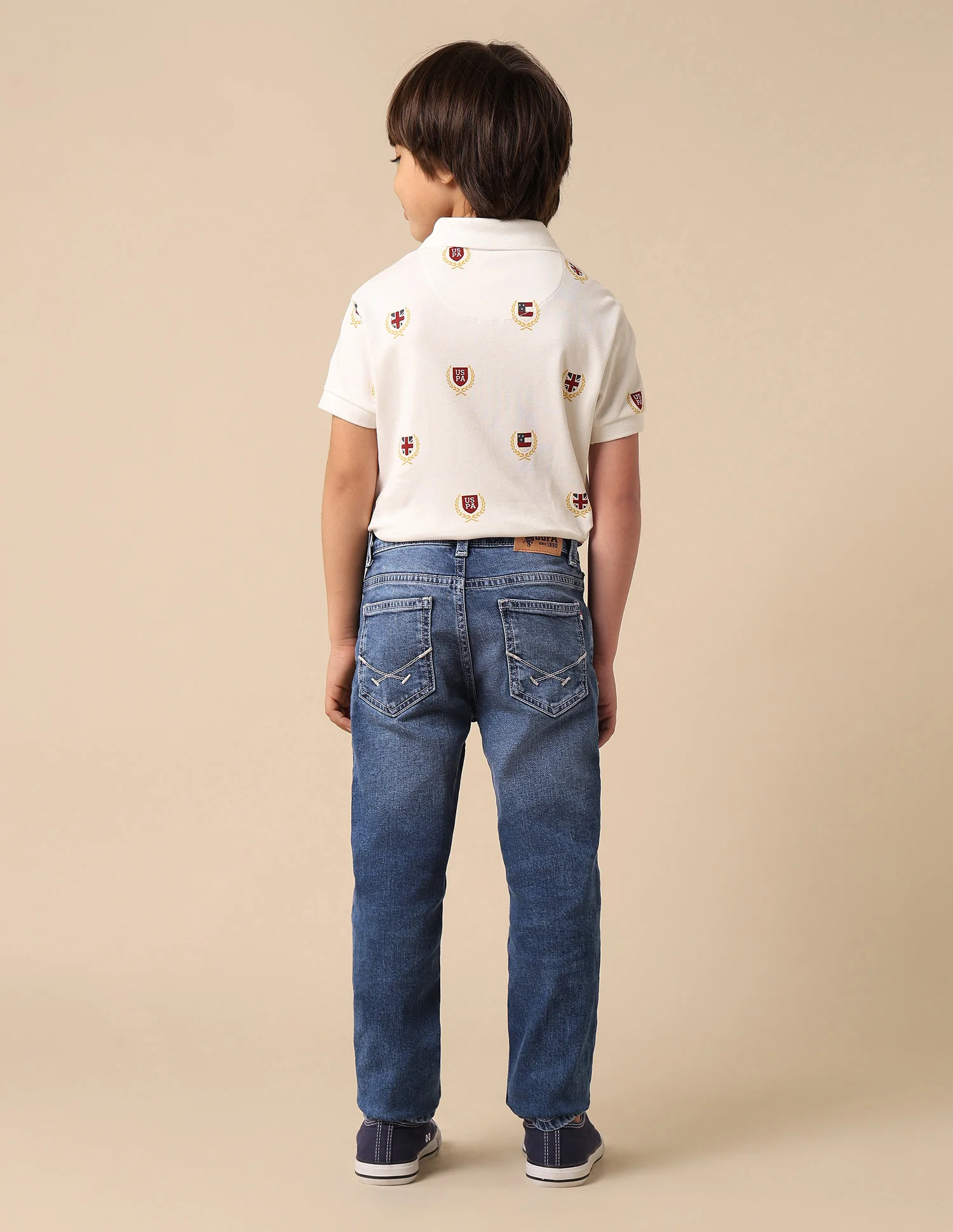 Boys Whiskered Slim Fit Jeans - Image 4