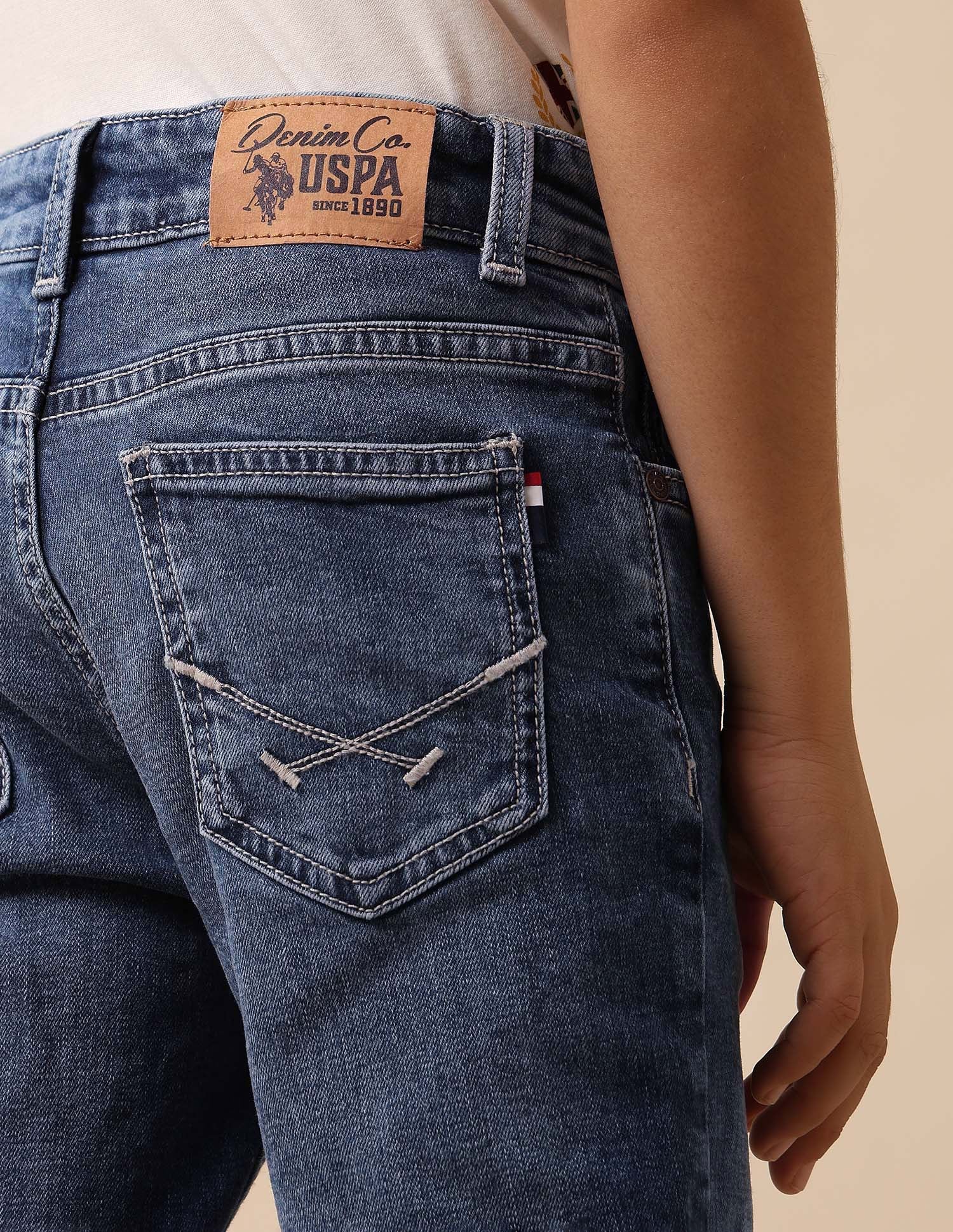 Boys Whiskered Slim Fit Jeans - Image 7