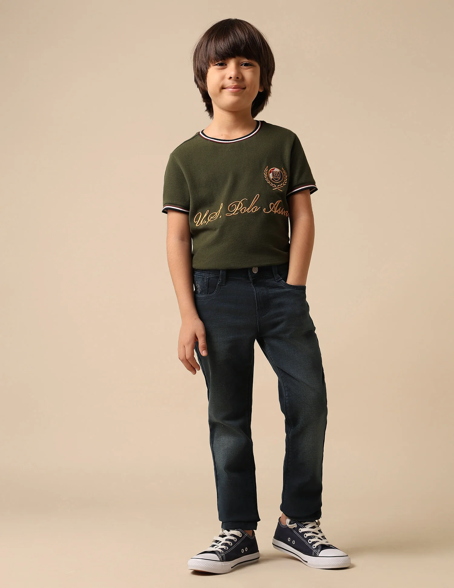 Boys Whiskered Slim Fit Jeans - Image 3