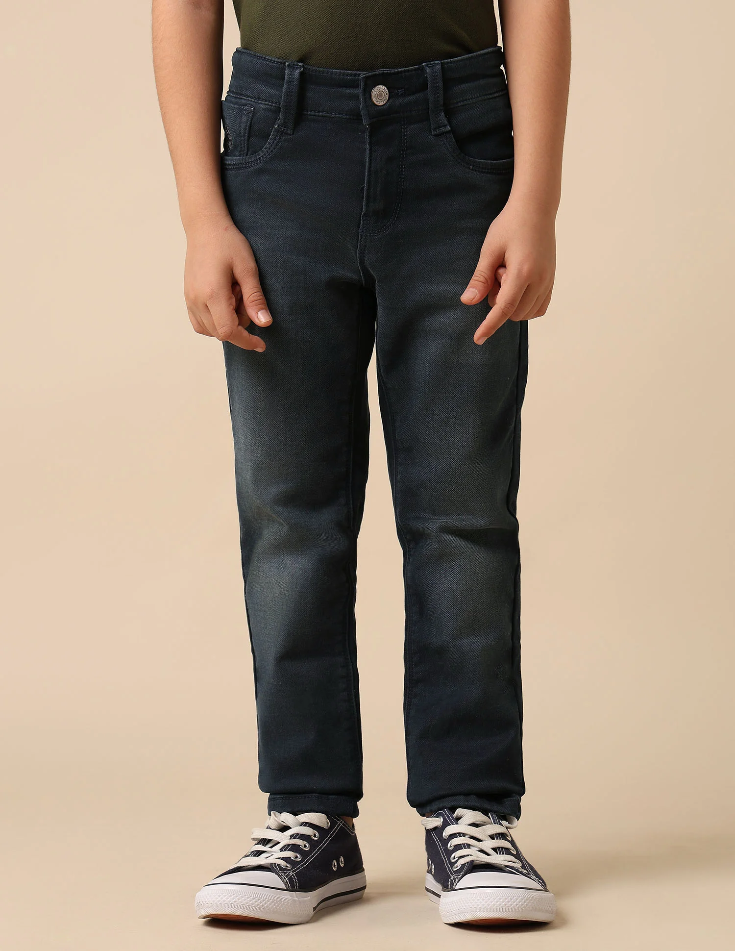 Boys Whiskered Slim Fit Jeans - Image 5